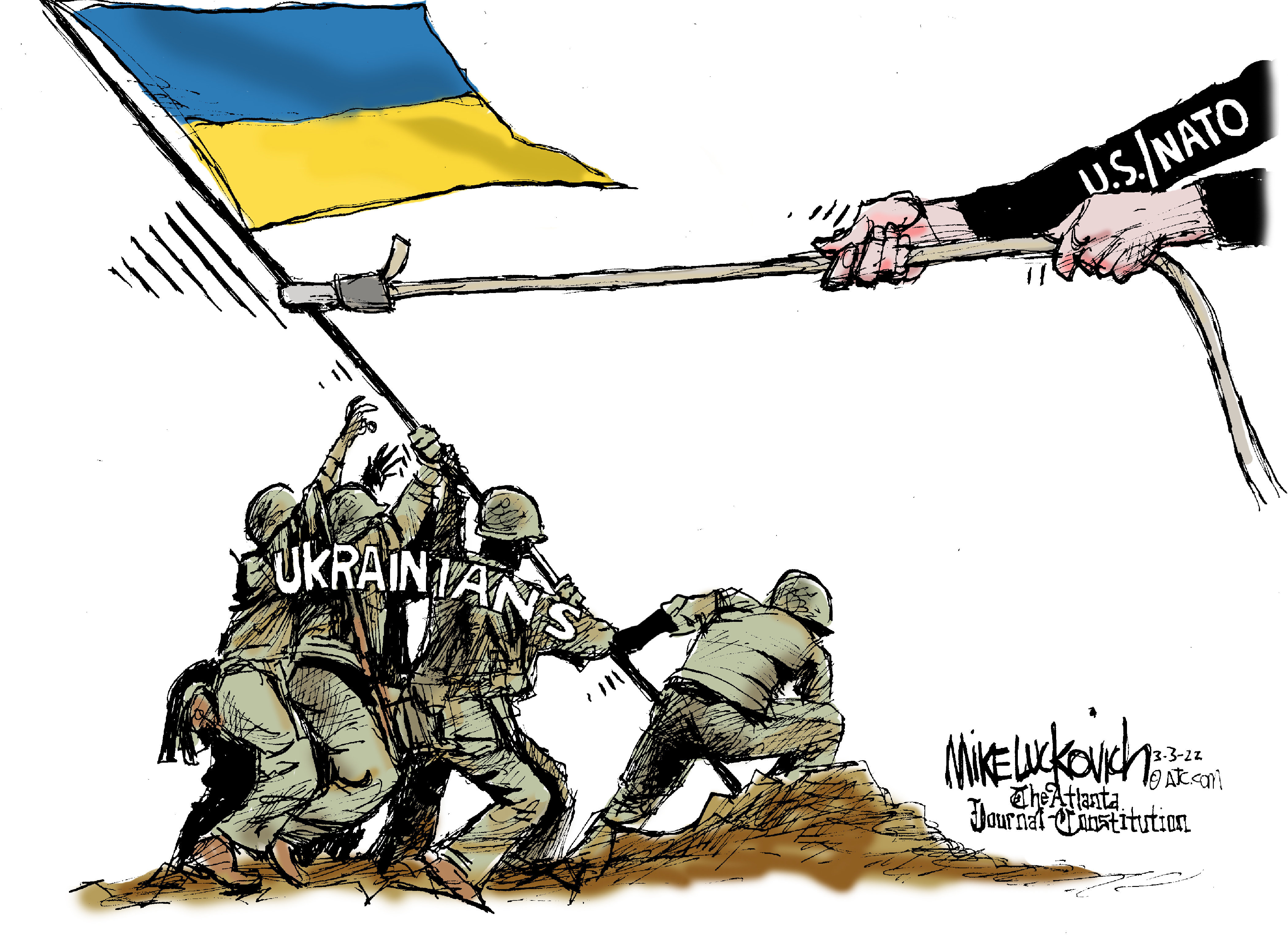 Editorial cartoons for March 6, 2022: Resistance in Ukraine, State of ...