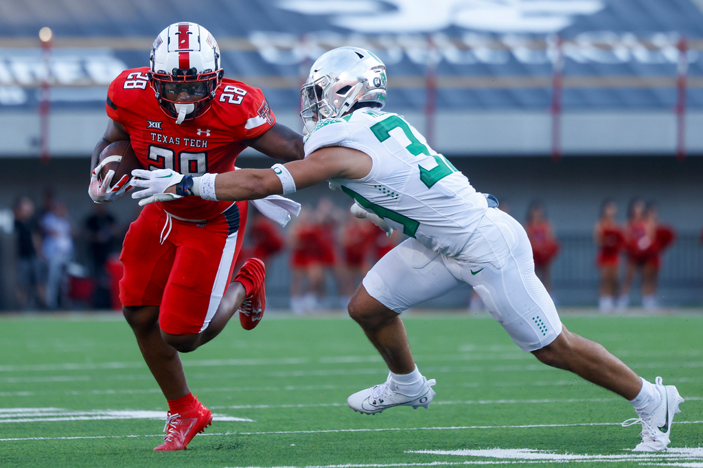 Texas Tech wide receiver T.J. Vasher (9) during an NCAA football game  against Arizona on Saturday, Sept. 14, 2019 in Tuscon, Ariz. (AP Photo/Rick  Scuteri Stock Photo - Alamy