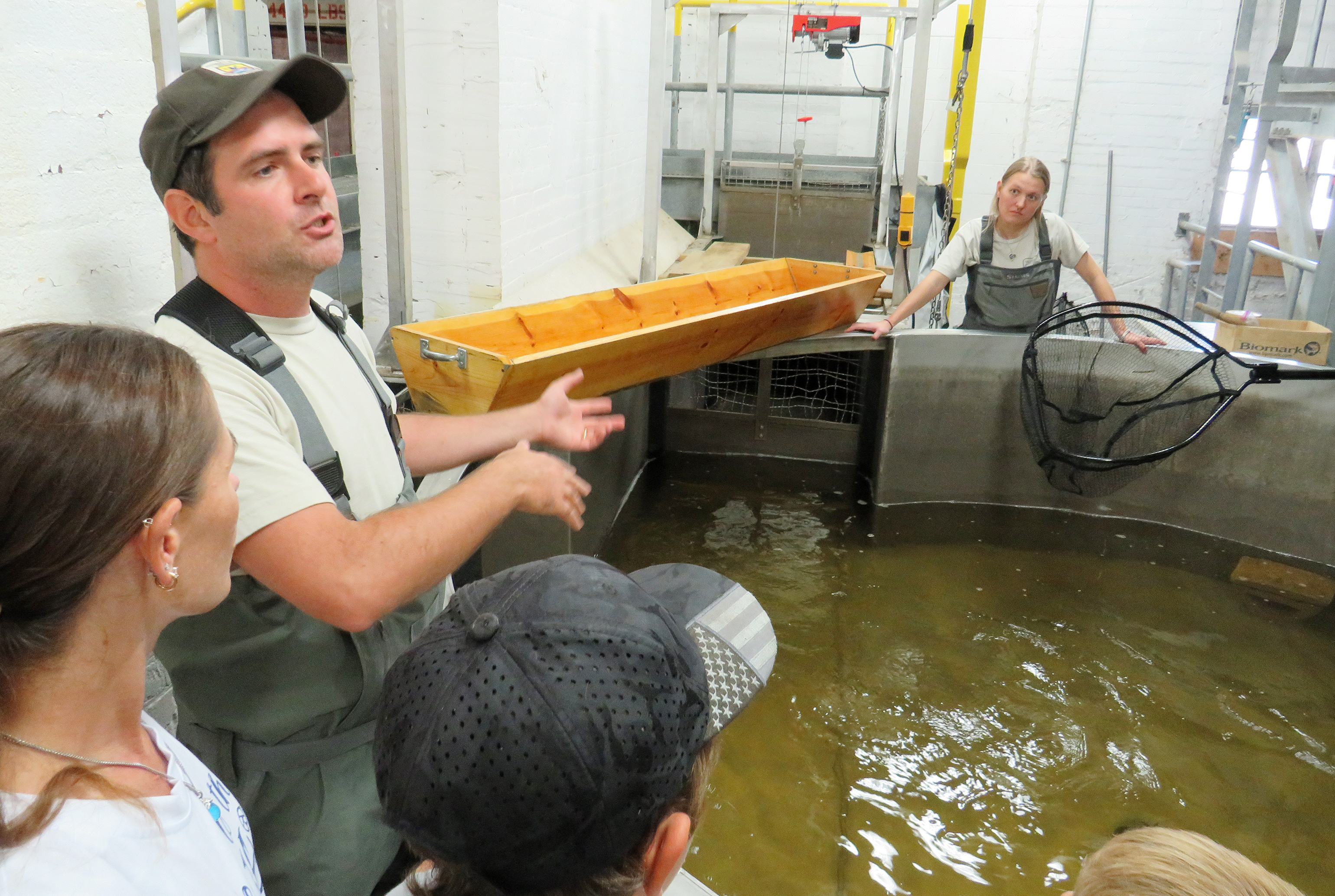Fish elevator at the Menominee Dam - mlive.com