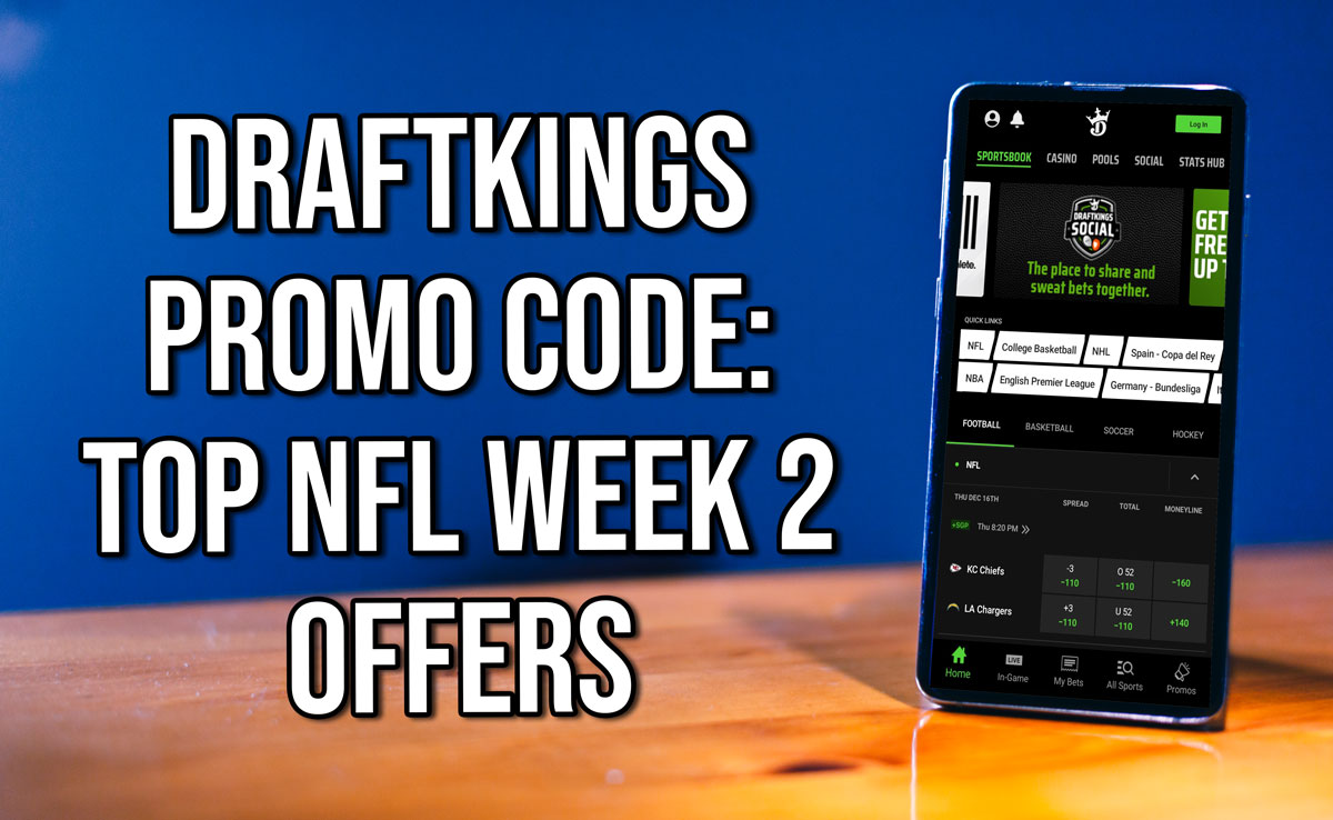 DraftKings NFL Week 2 offer: Turn $5 into $200 with this exclusive