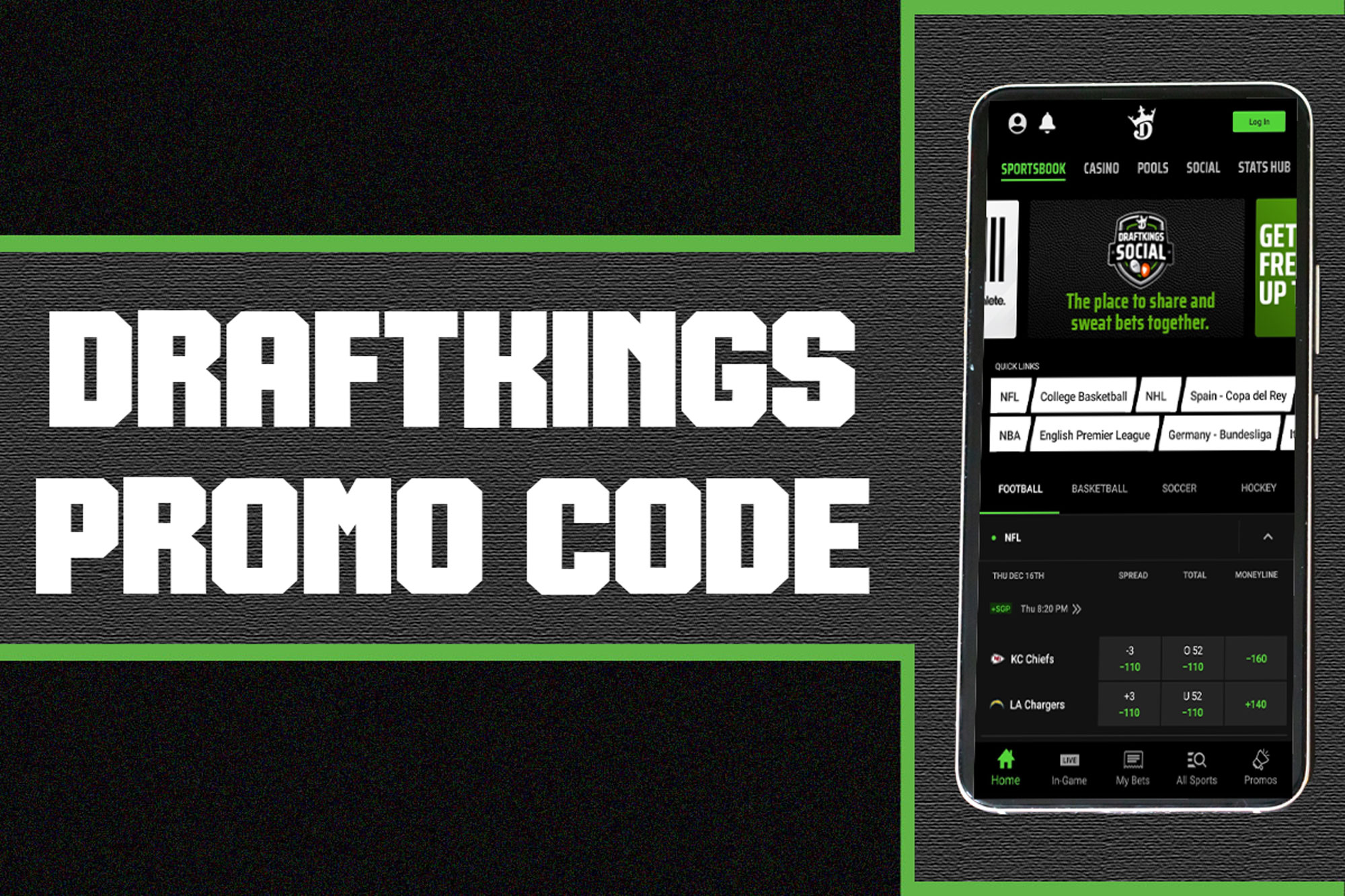 DraftKings Promo Code – Bet $5, Get $150 Instantly For NFL Odds