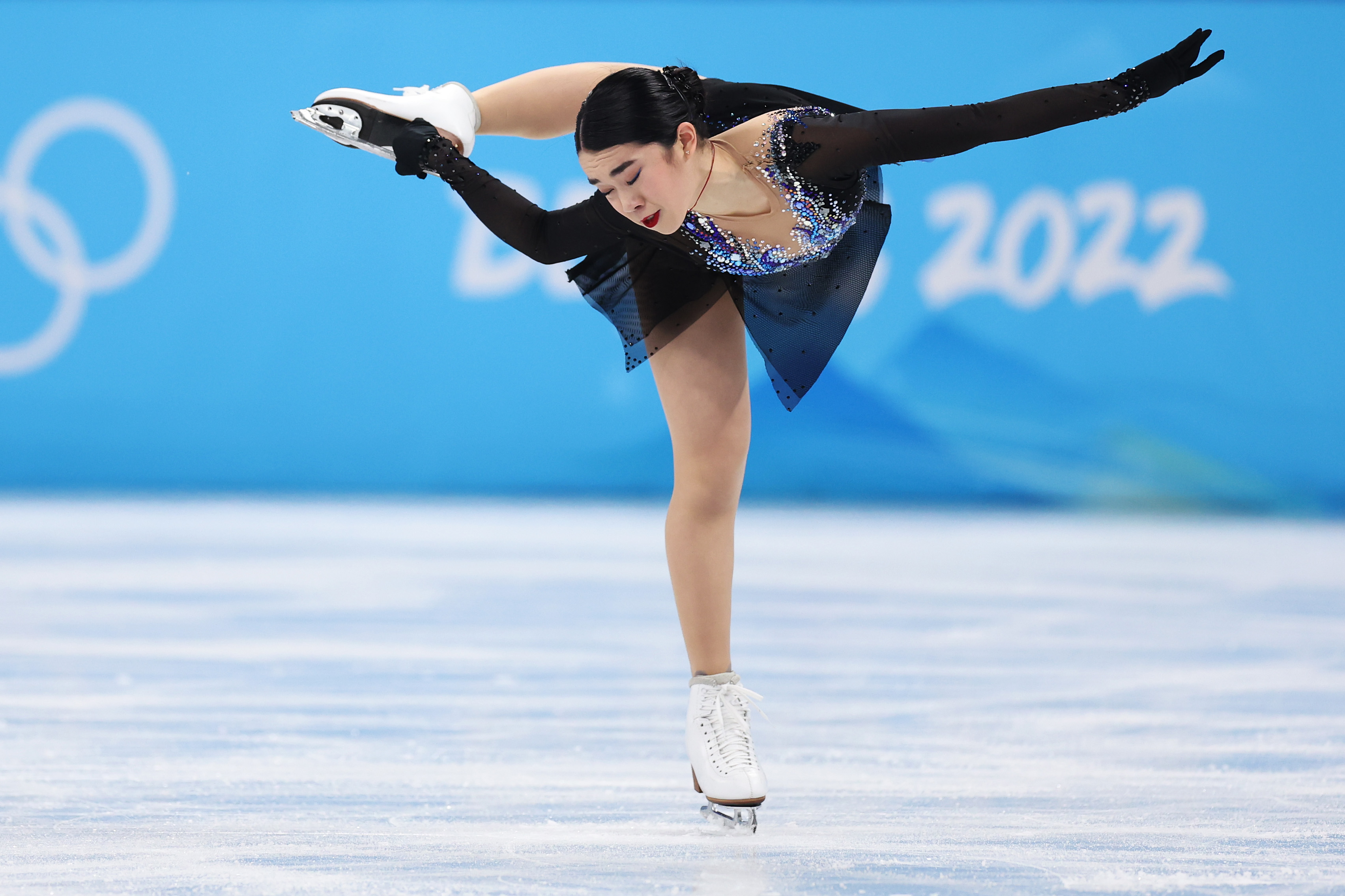 Grace under pressure Figure skater Karen Chen falls short in first performance of individual Olympic finals