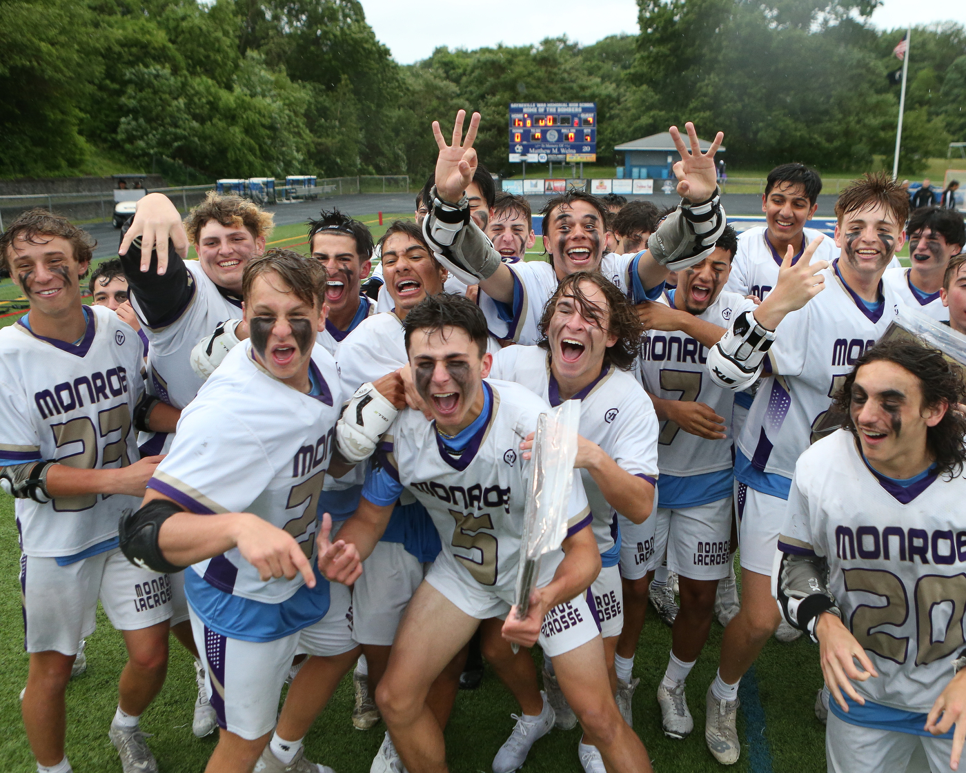 Boys Lacrosse Monroe vs Old Bridge in the GMC final.