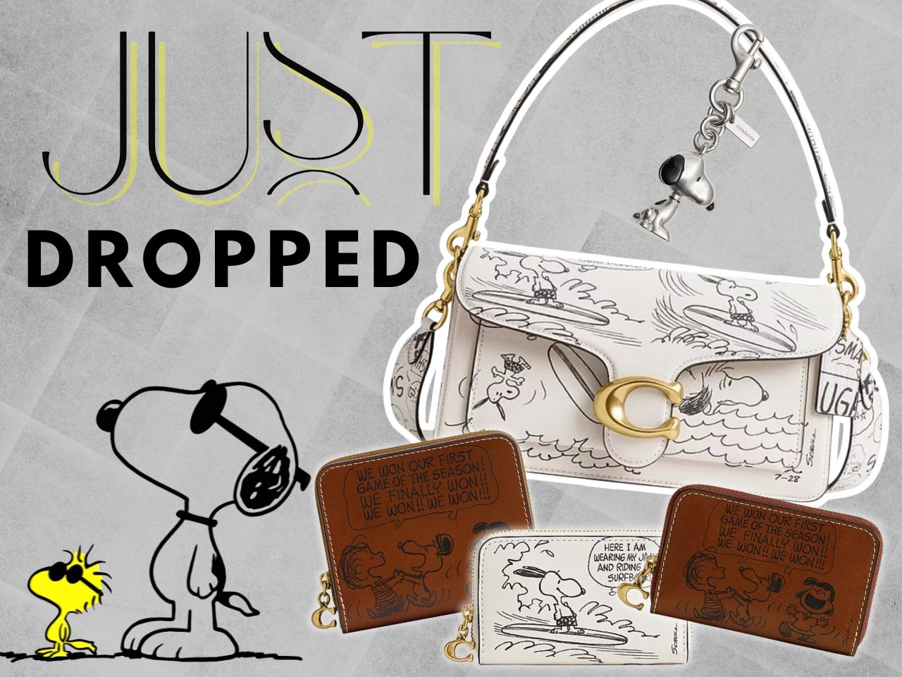 COACH x Peanuts collection: Dillard's has the cutest Snoopy comic