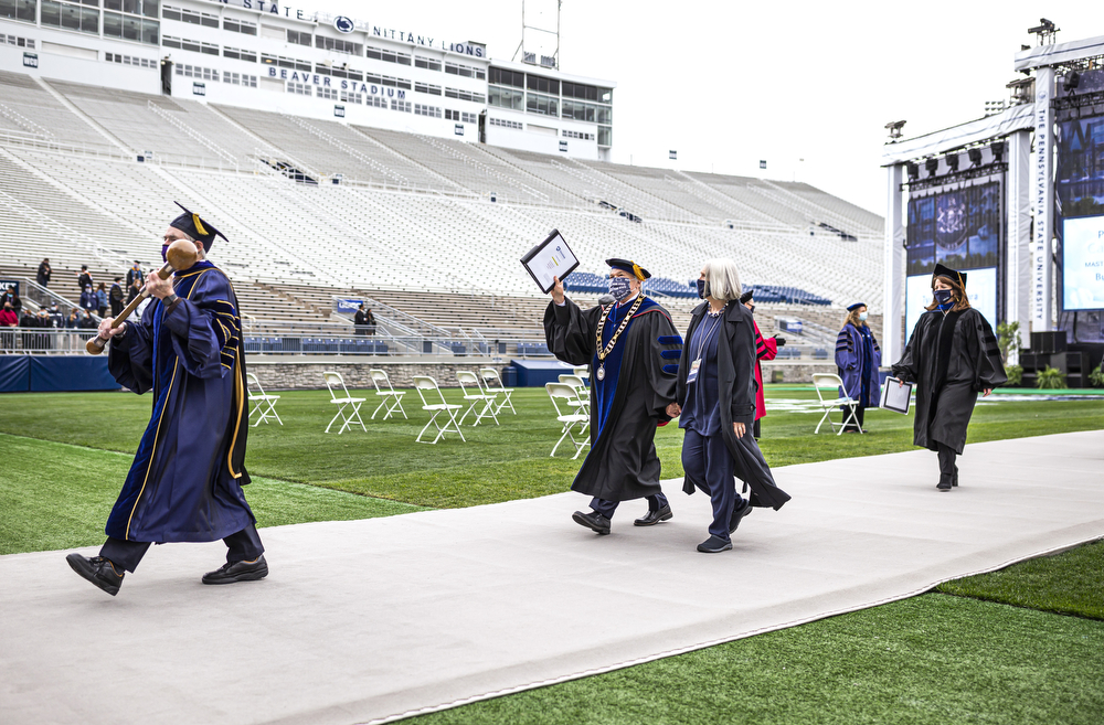 Penn State spring 2021 graduation at Beaver Stadium