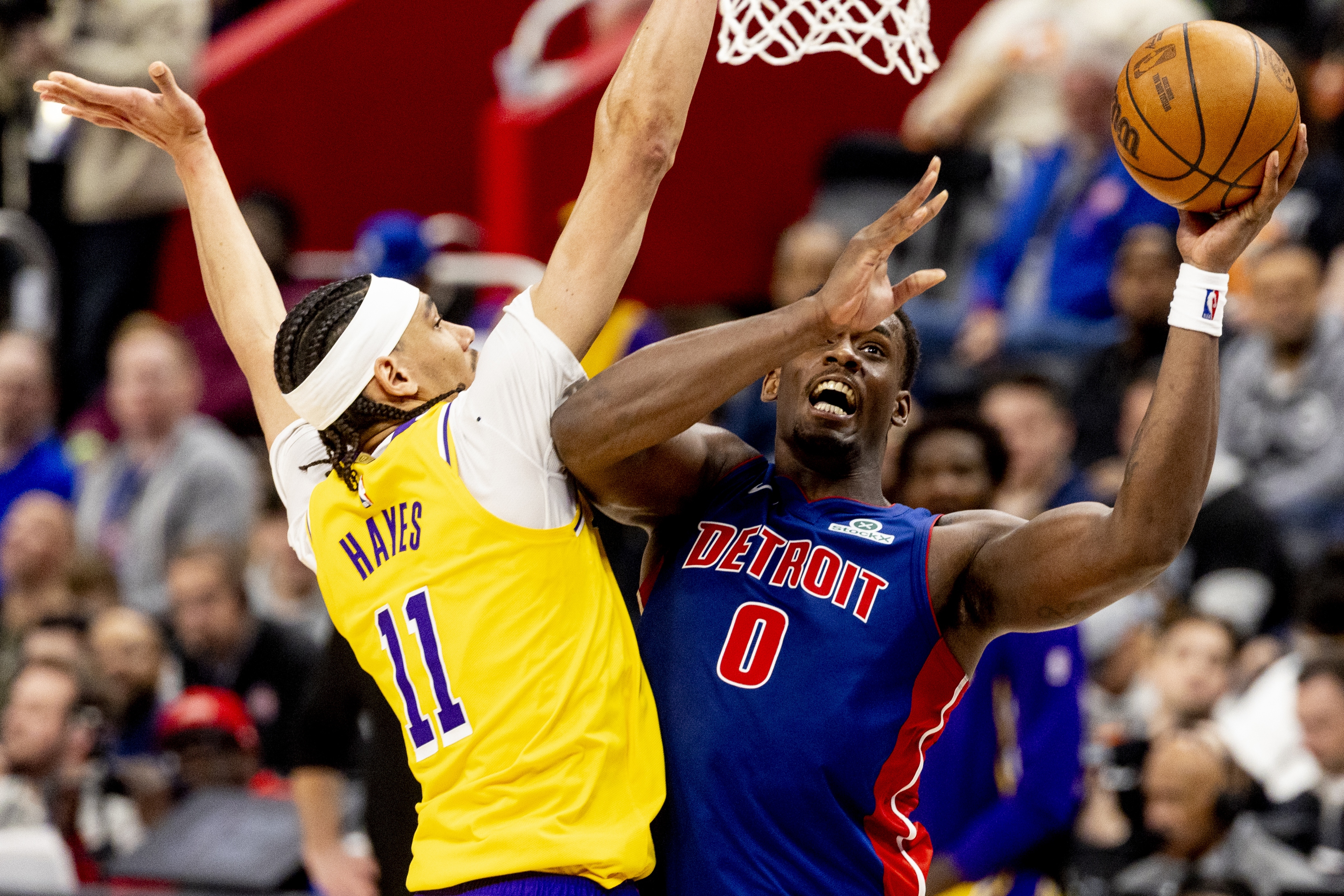 Pistons snap Lakers' 9-game winning streak off career night from