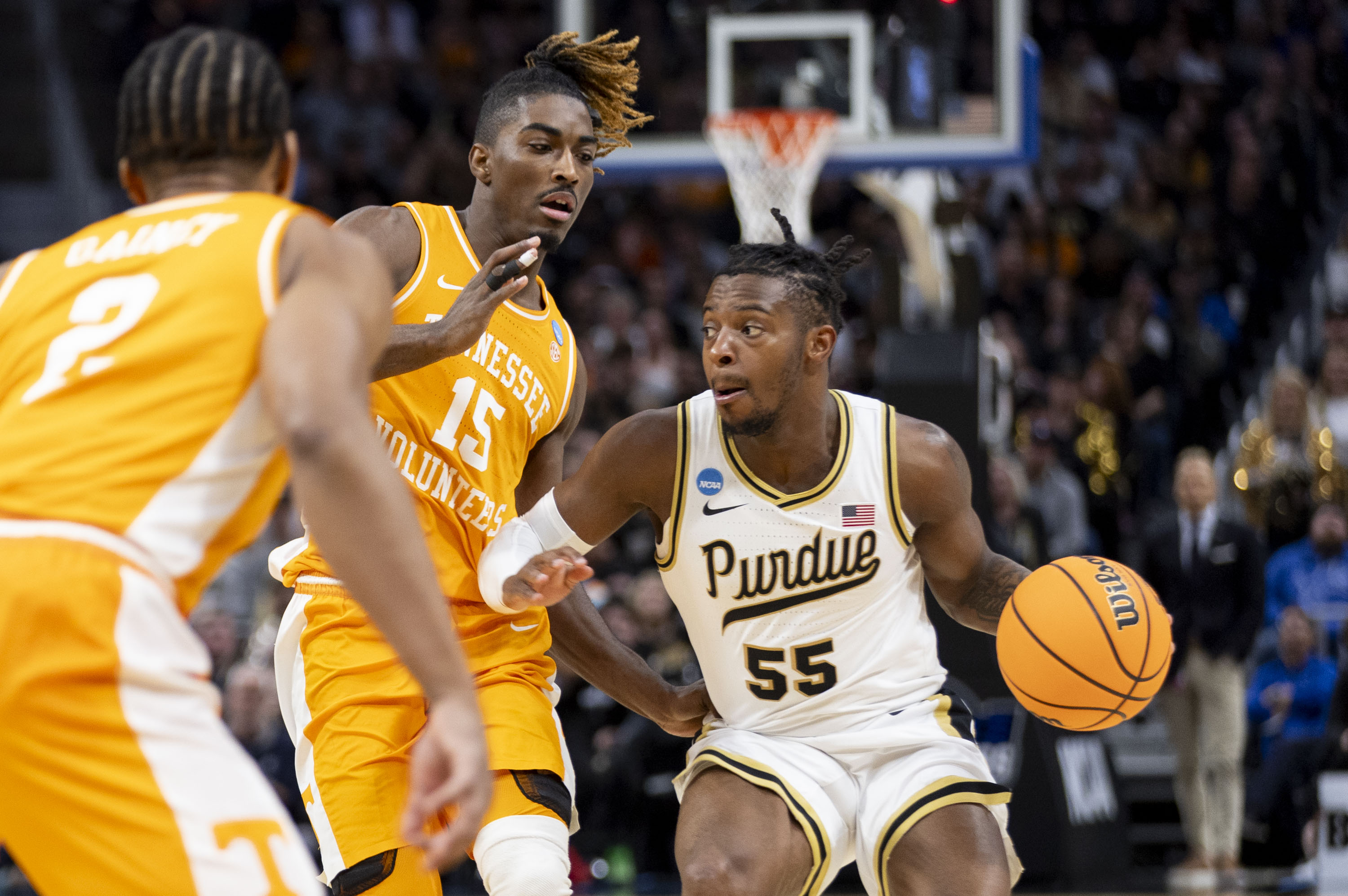 See photos as Purdue basketball defeats Tennessee 7266 in Detroit