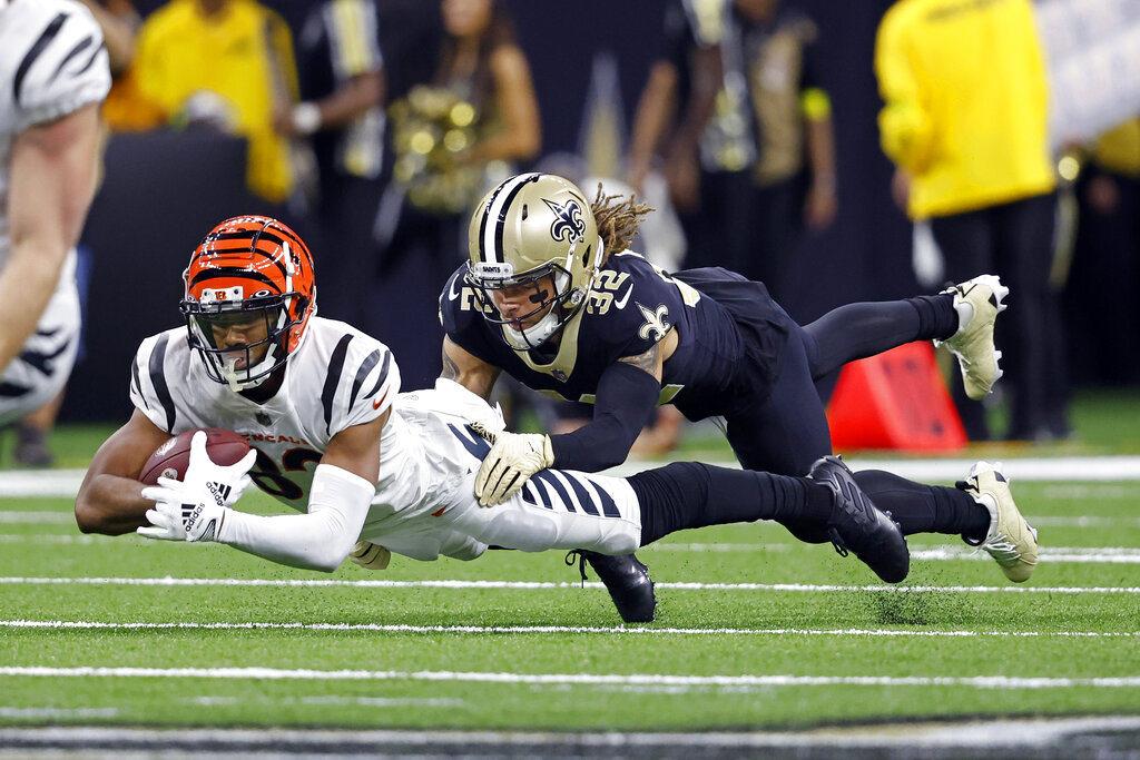 Ja'Marr Chase comes up big again in Superdome as Bengals swipe one from  Saints - The Boston Globe