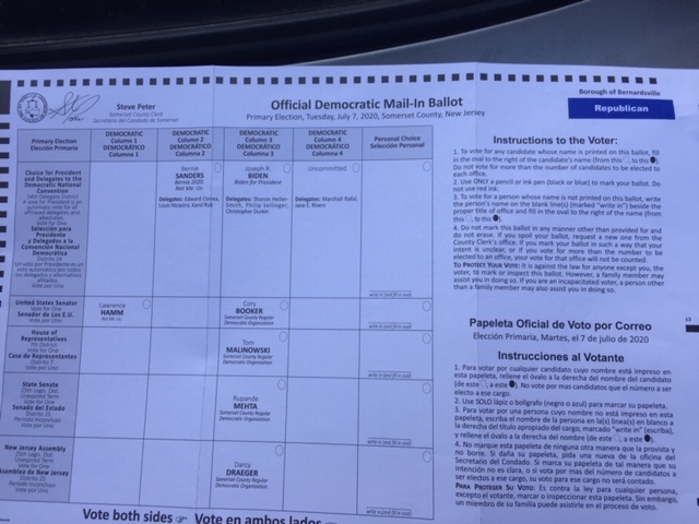 Misprinted Ballots With Democratic Candidates Mailed To Republicans In This N J Town Nj Com