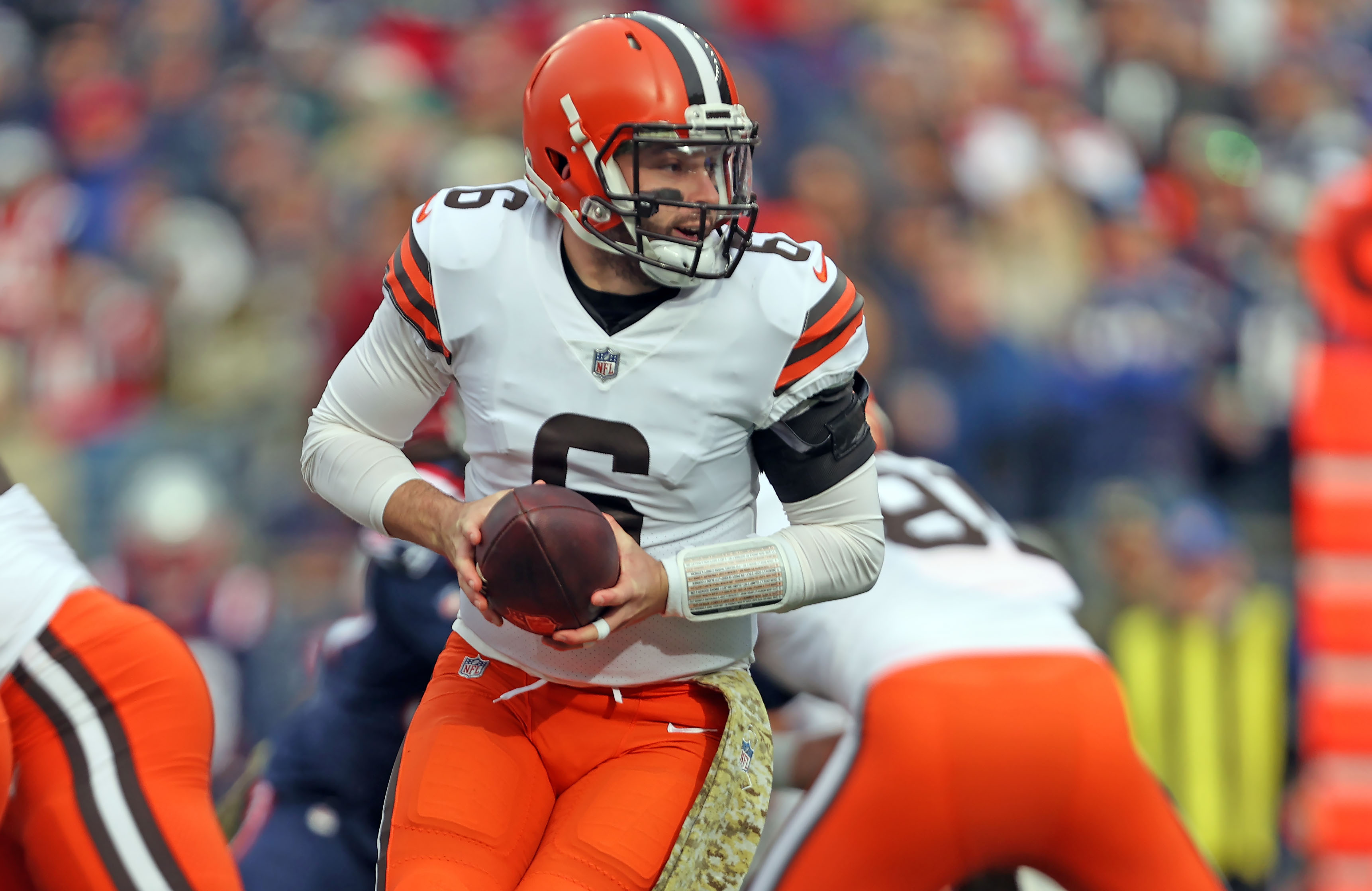 Browns' Mayfield 'beat up', still hopes to play vs Lions