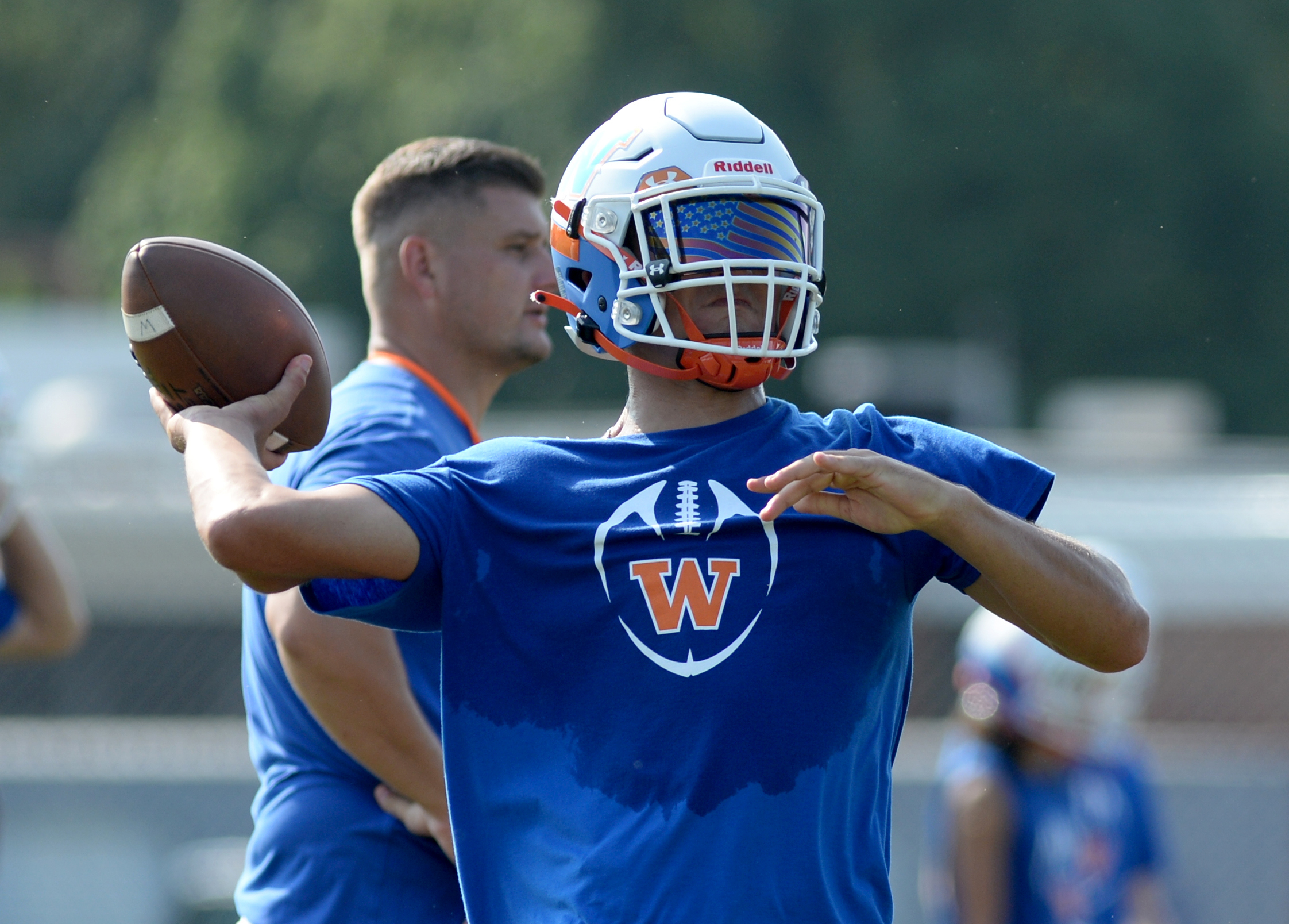 Woodstown High School football practice, Aug. 9, 2021