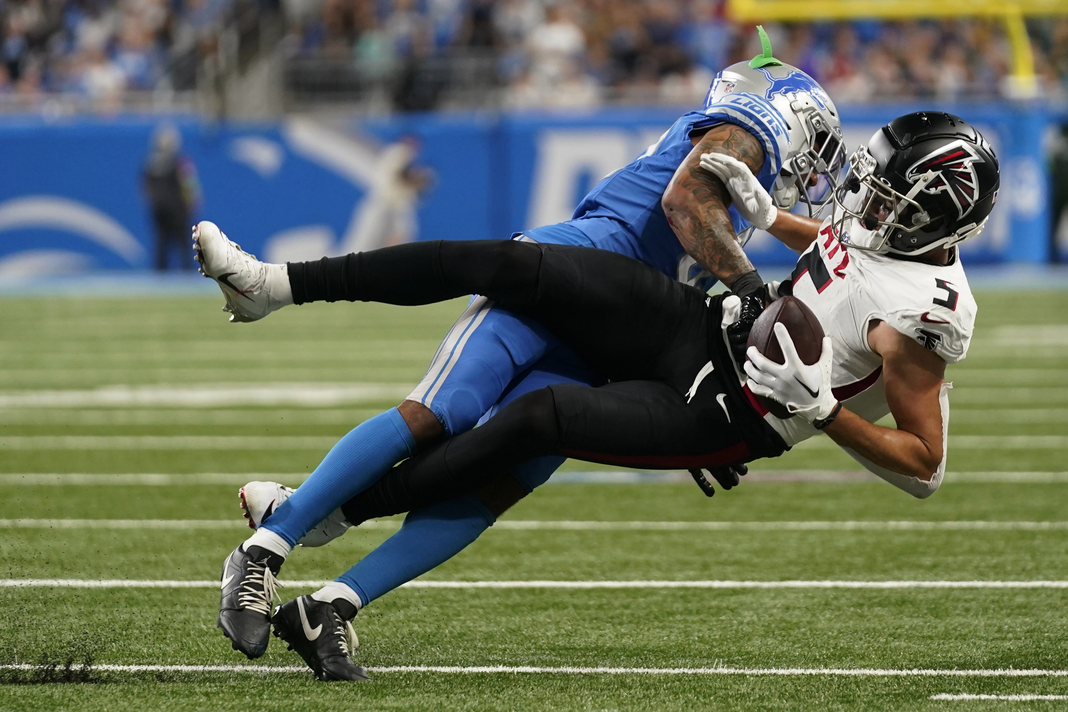 Brian Branch stuffs another box score as rookie flies around in win for  Lions 