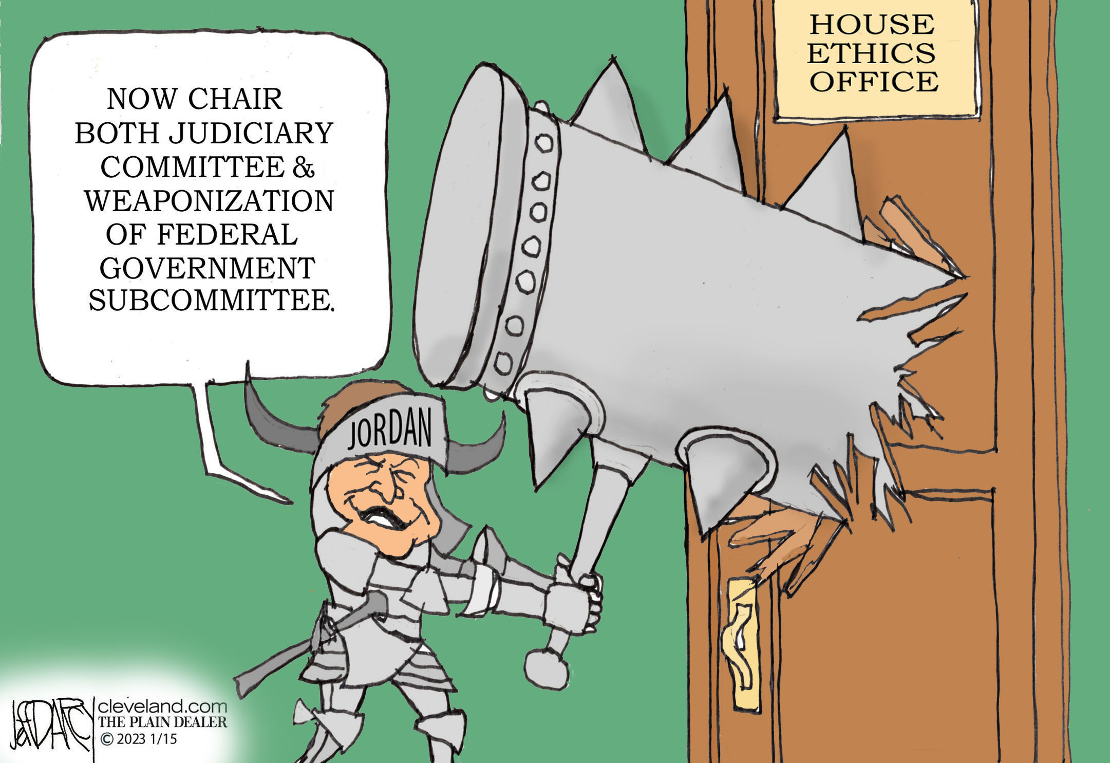 Rep. Jim Jordan Weaponization Subcommittee: Darcy cartoon 