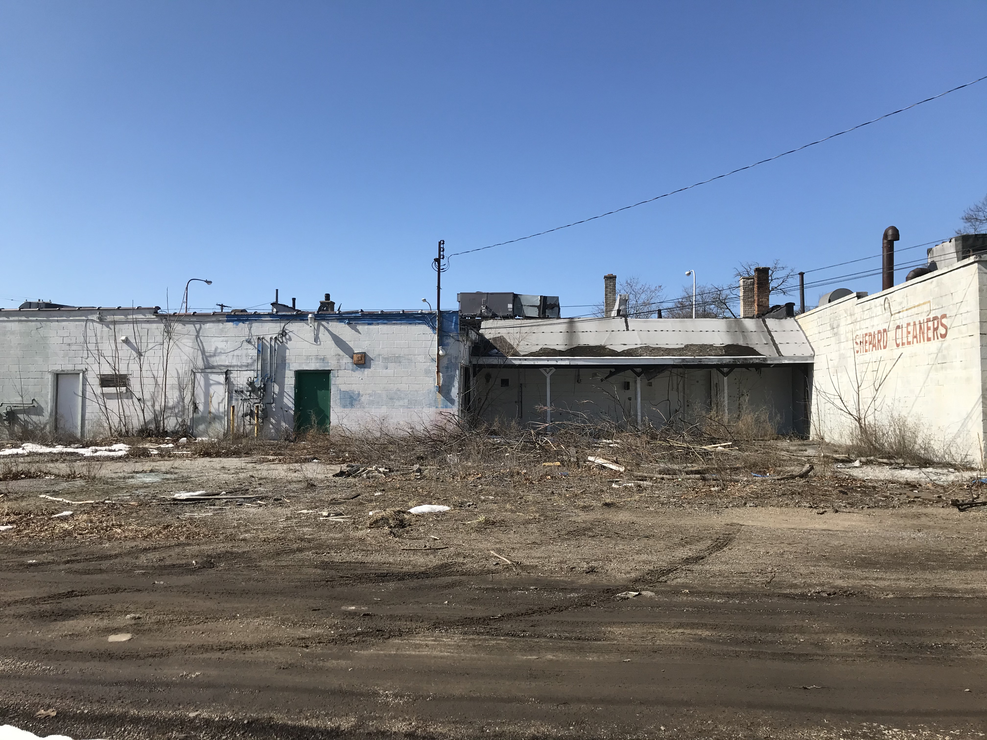 Land cleared on Sherman in Muskegon for storage facility 