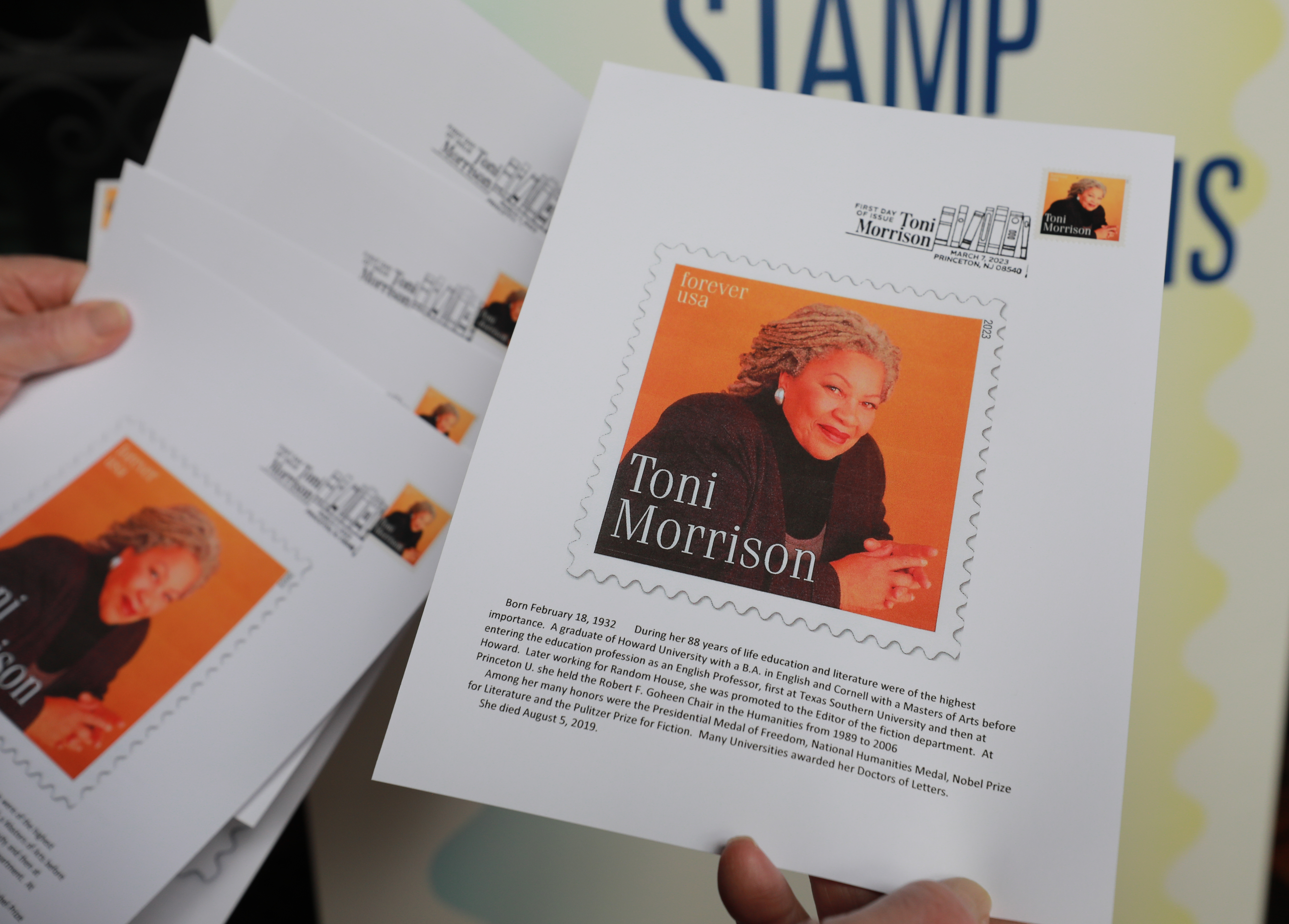 Toni Morrison honored with a Forever stamp at Princeton ceremony