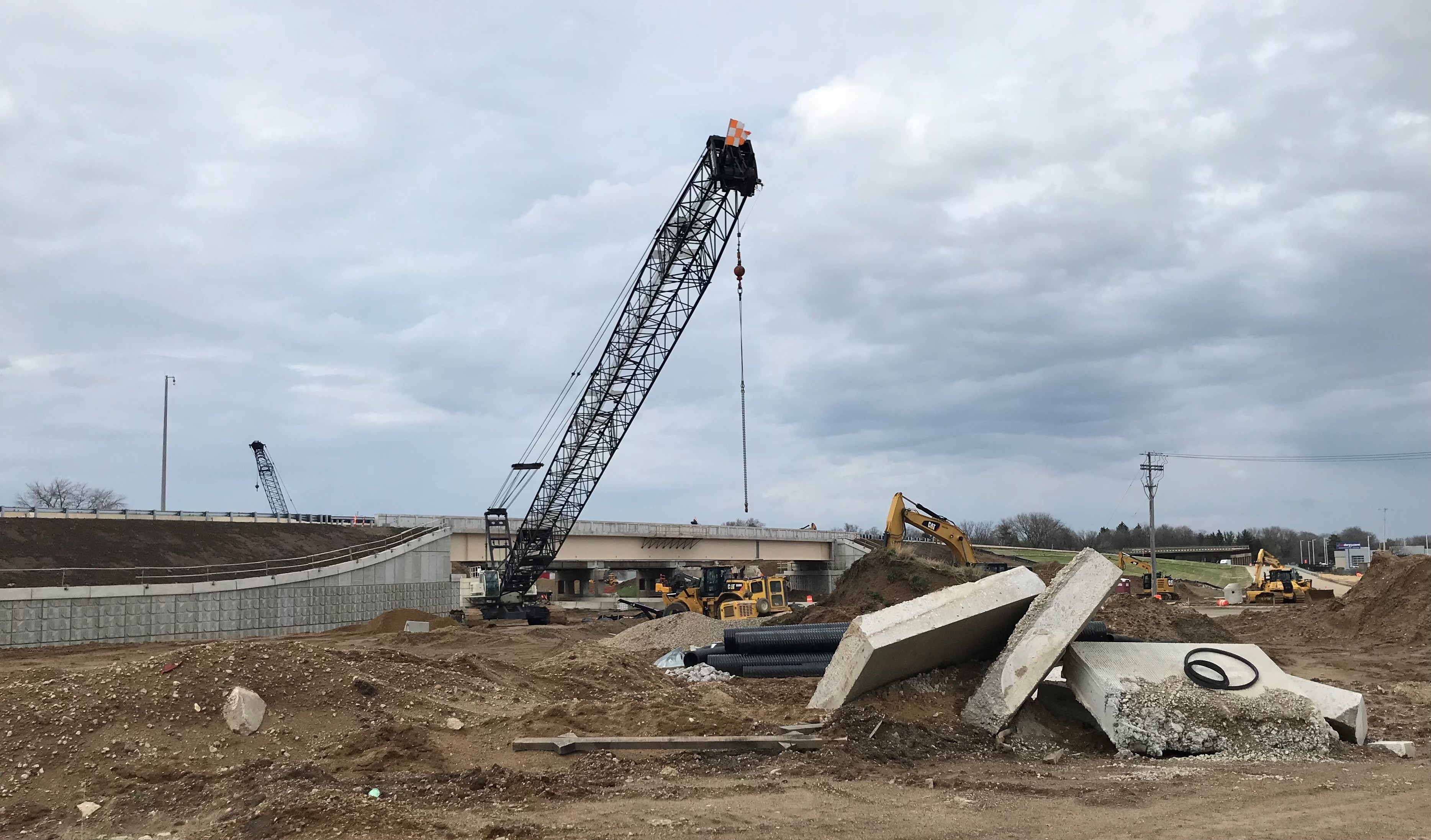 I-94 bridge demolished over Portage Road - mlive.com