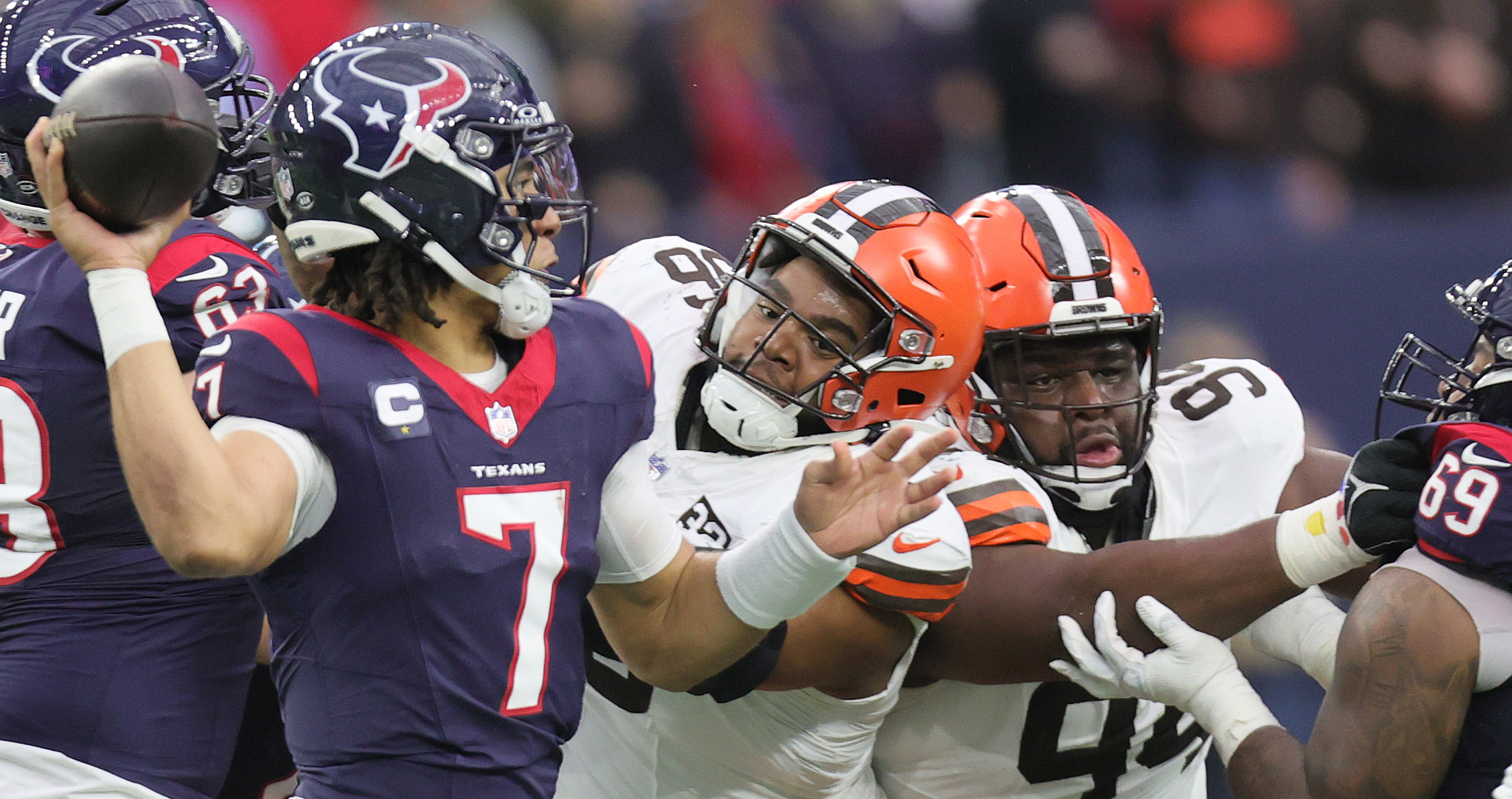 Houston Texans Quarterback C.J. Stroud Vs. The Cleveland Browns ...