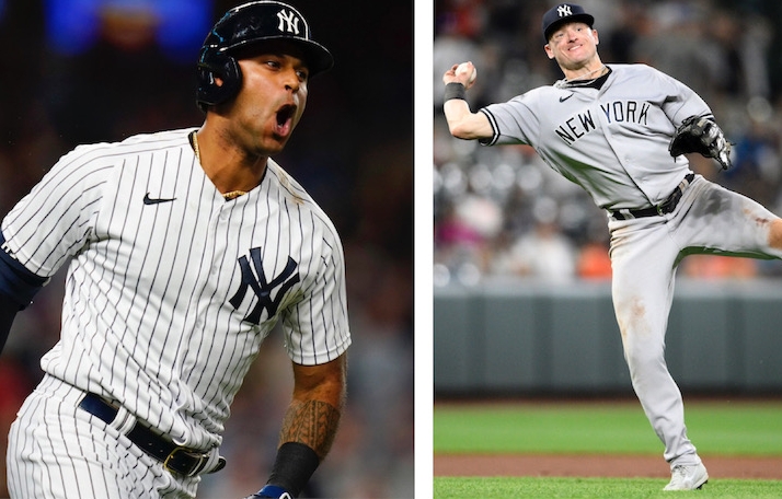 New York Yankees 26-man roster, five-man rotation and starting lineup