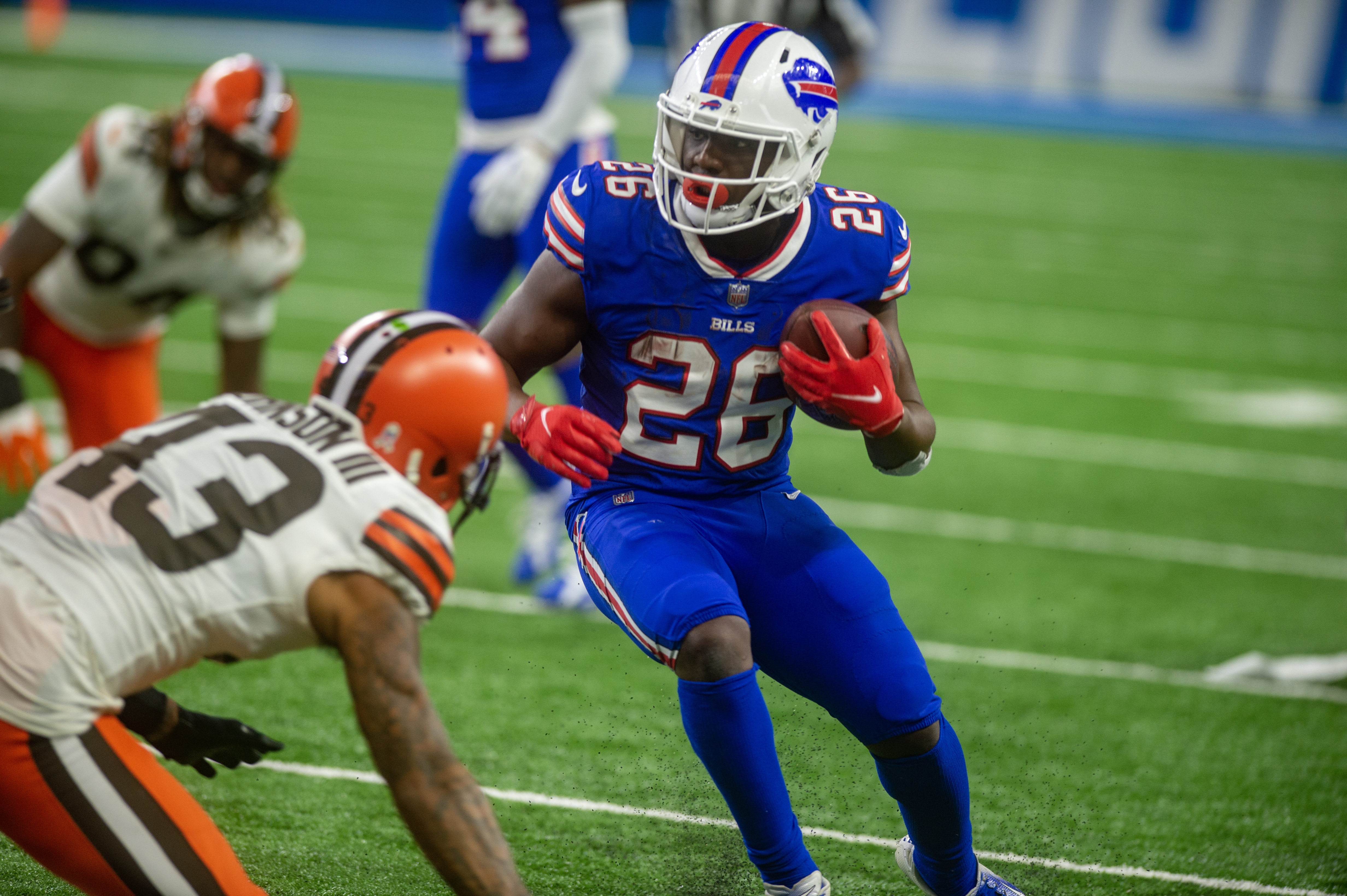 The Cleveland Browns and Buffalo Bills play week 11 at Ford Field