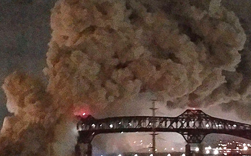 Cause of chemical plant fire that closed the Pulaski Skyway is