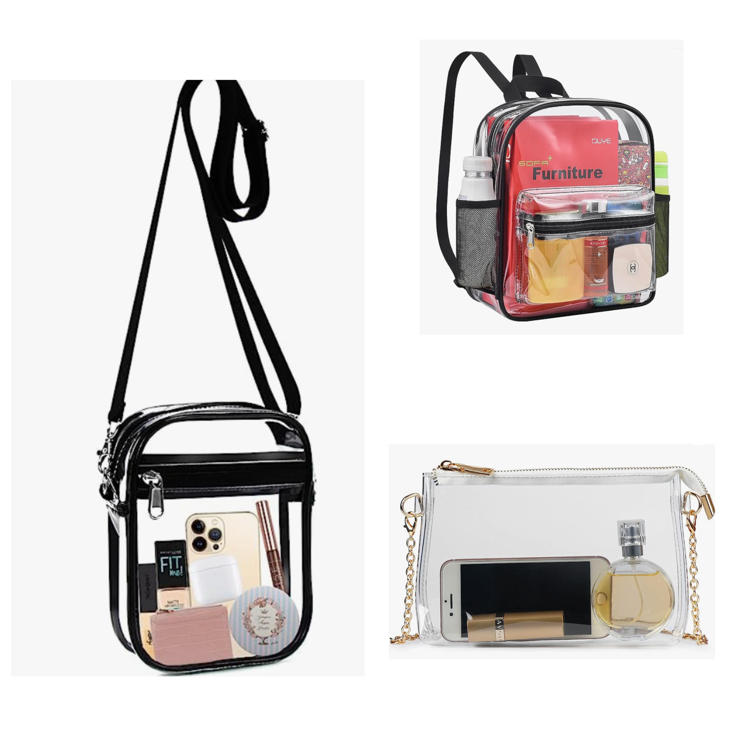 Shop 's best clear, stadium approved handbags for football games or  concerts this fall 