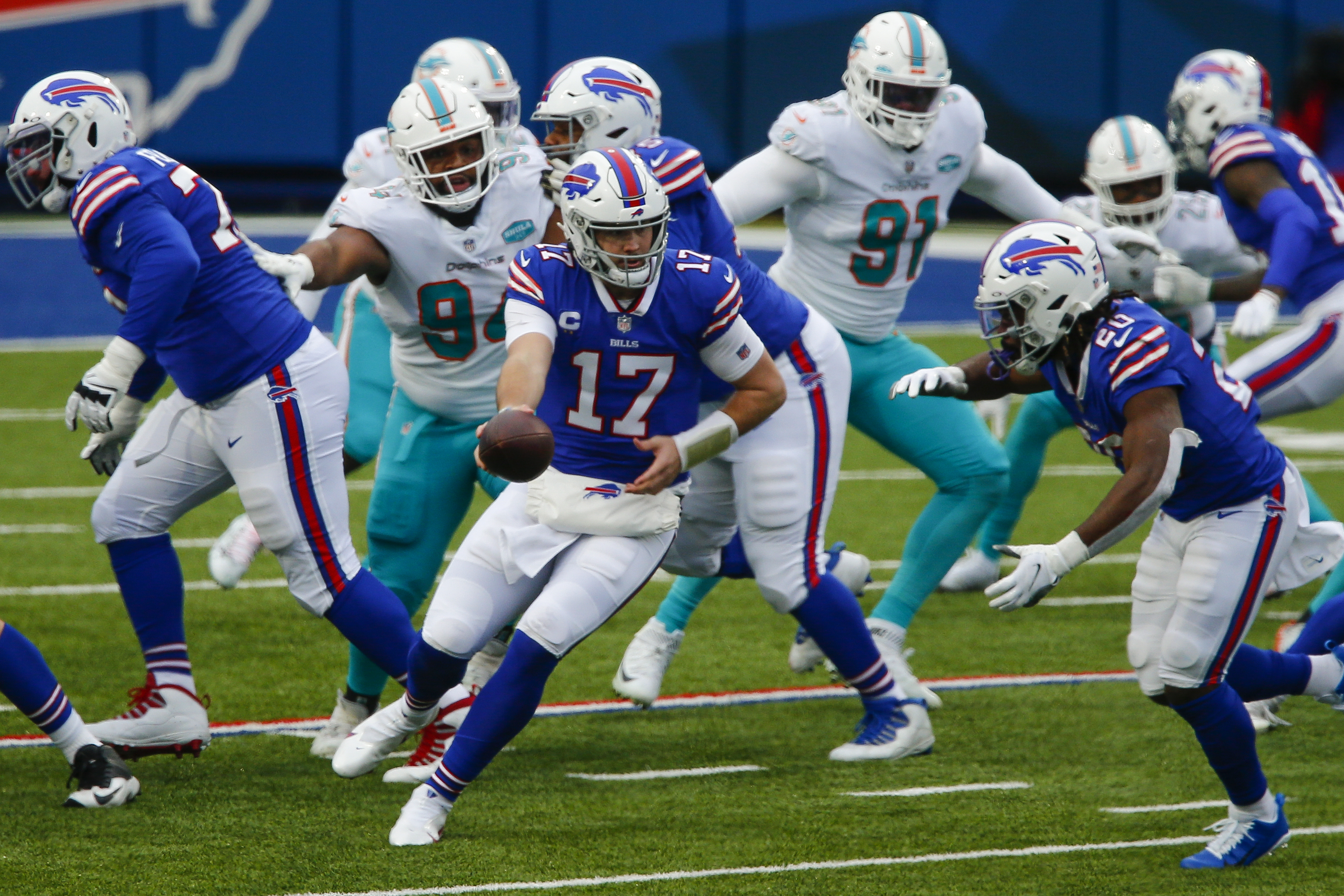 Bills eliminate Dolphins with 56-26 rout