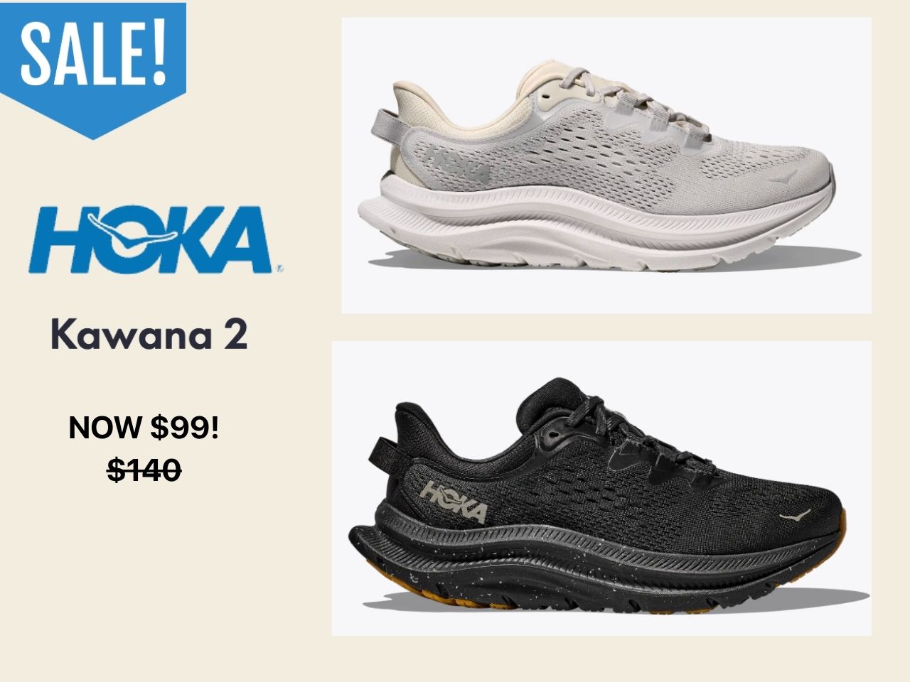 HOKA Kawana 2 sneakers now under $100 in rare markdown sale