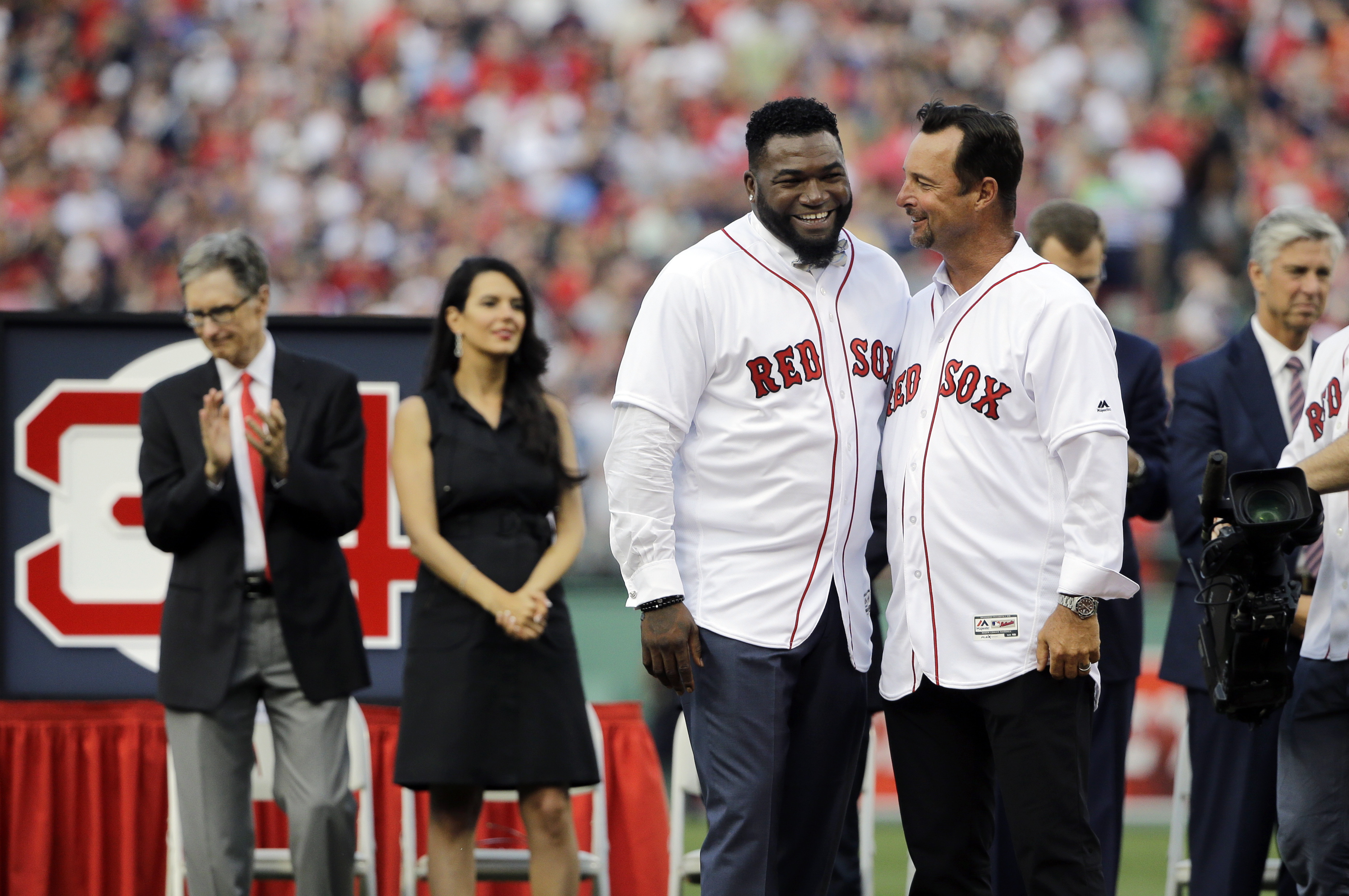 Boston Red Sox Legends Tim Wakefield And David Ortiz Thank You