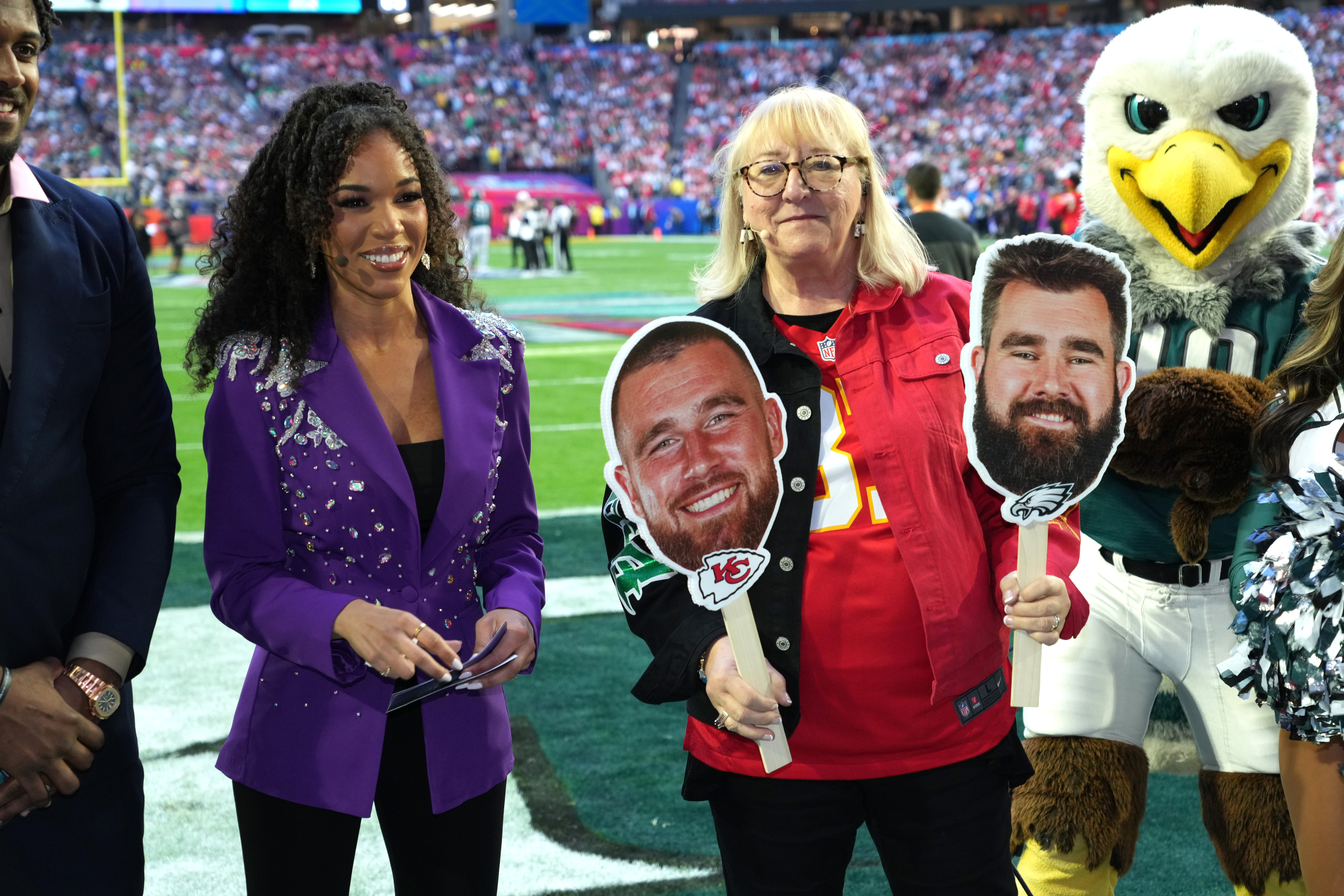 Kelce brothers get emotional talking about mom at Super Bowl: 'She