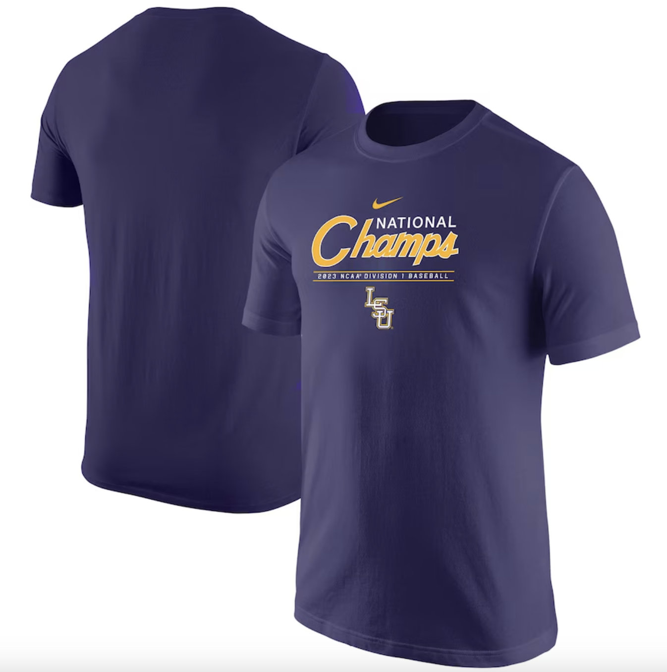 Men's LSU Tigers 2023 National Champions Gold Cool Jersey - All