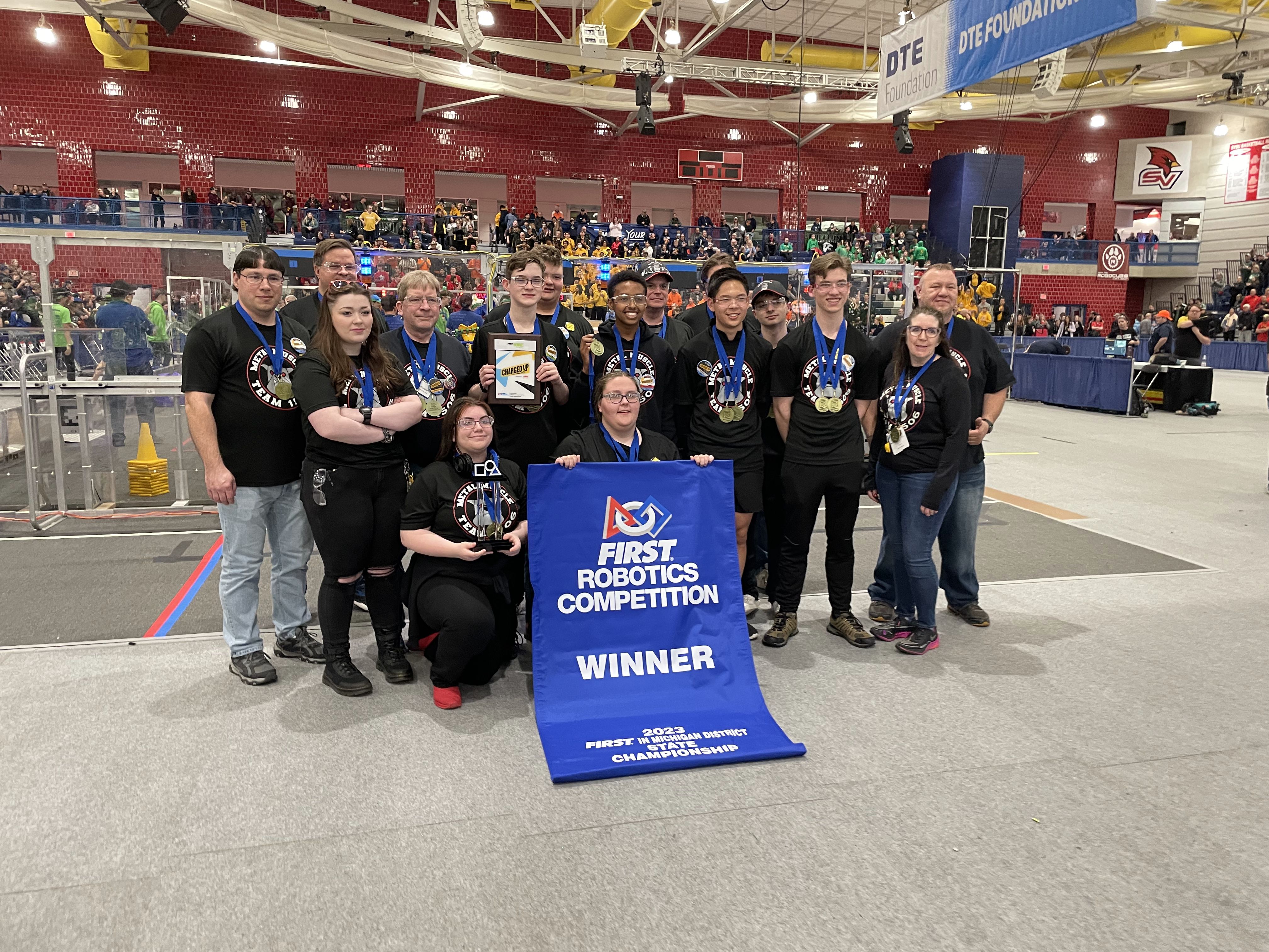 See photos of robotics state champions Metal Muscle as they