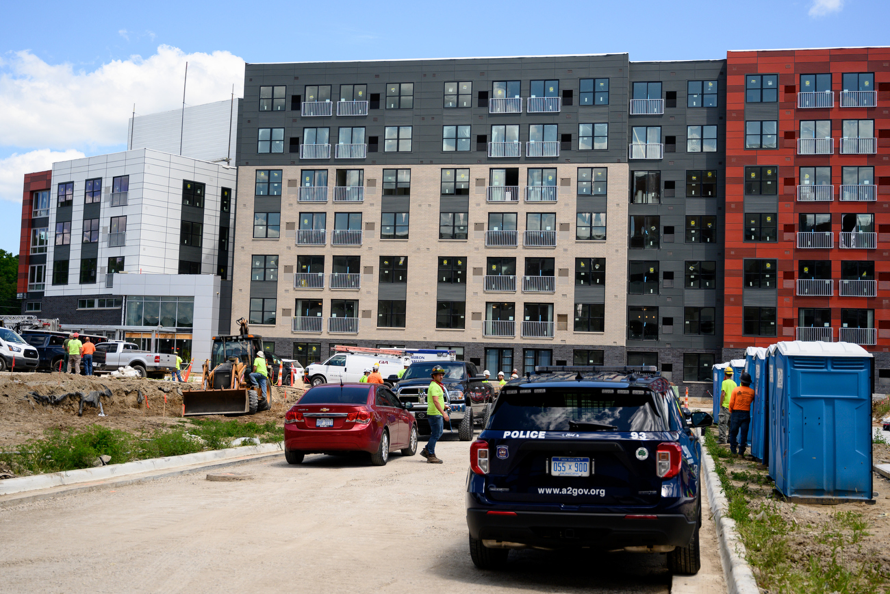 Fire reported at Broadway and Maiden Lane development in Ann Arbor
