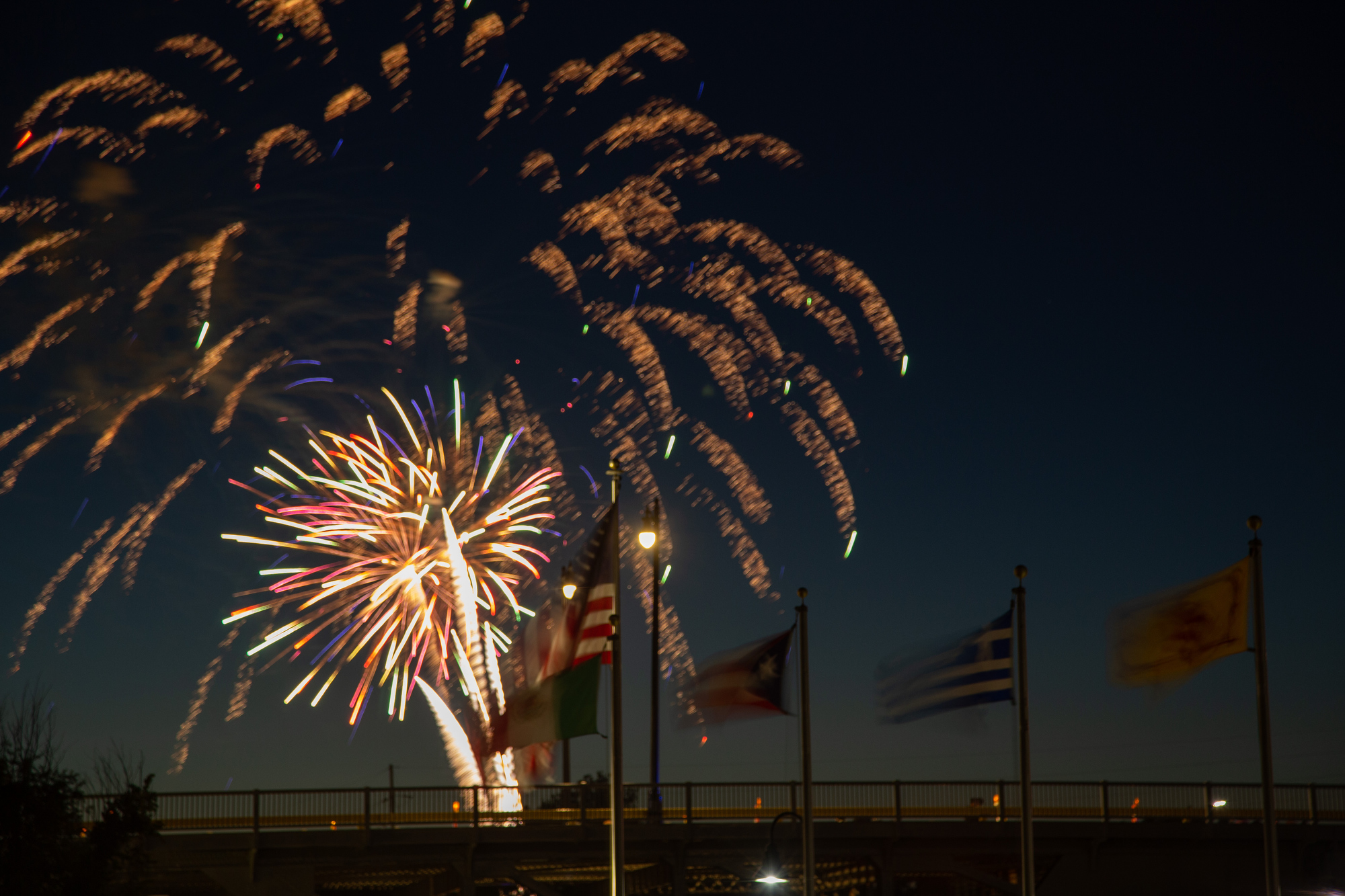 Lorain Port Authority Fireworks show on the Black River