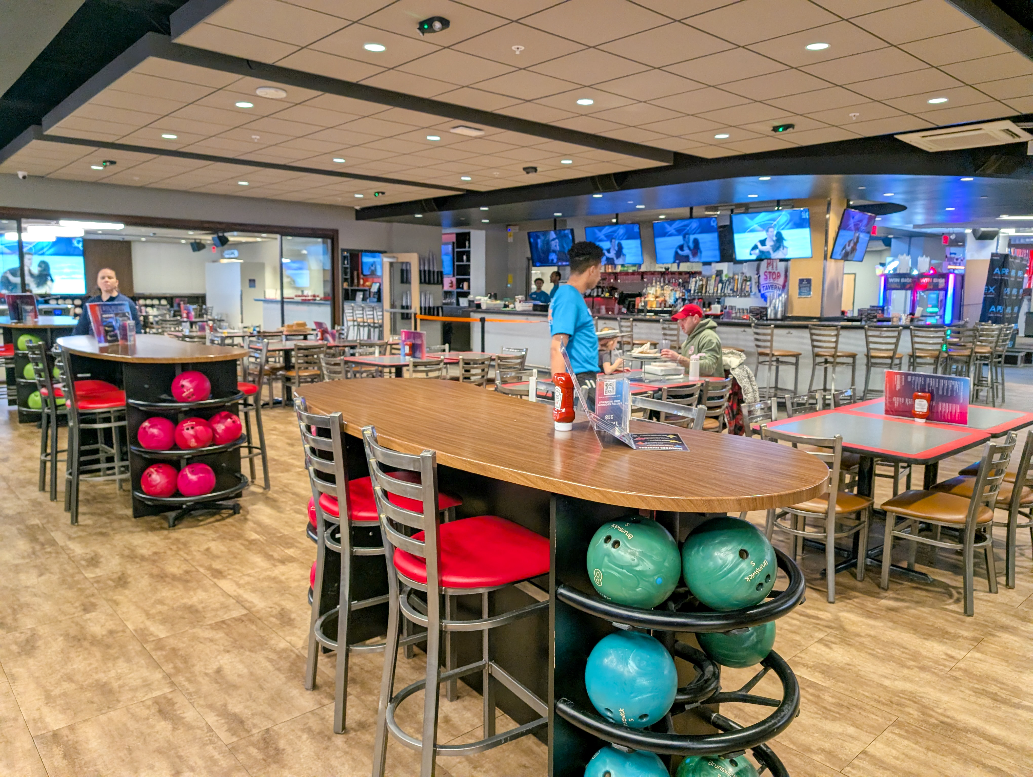 A look around the bowling alley at Apex Entertainment Marlborough.