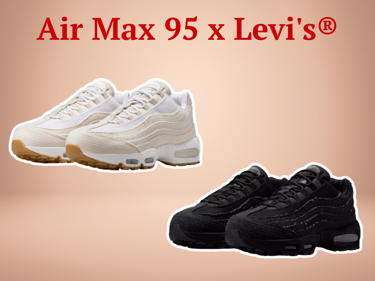Nike Air Max 95 launching new Levi's collaboration in black