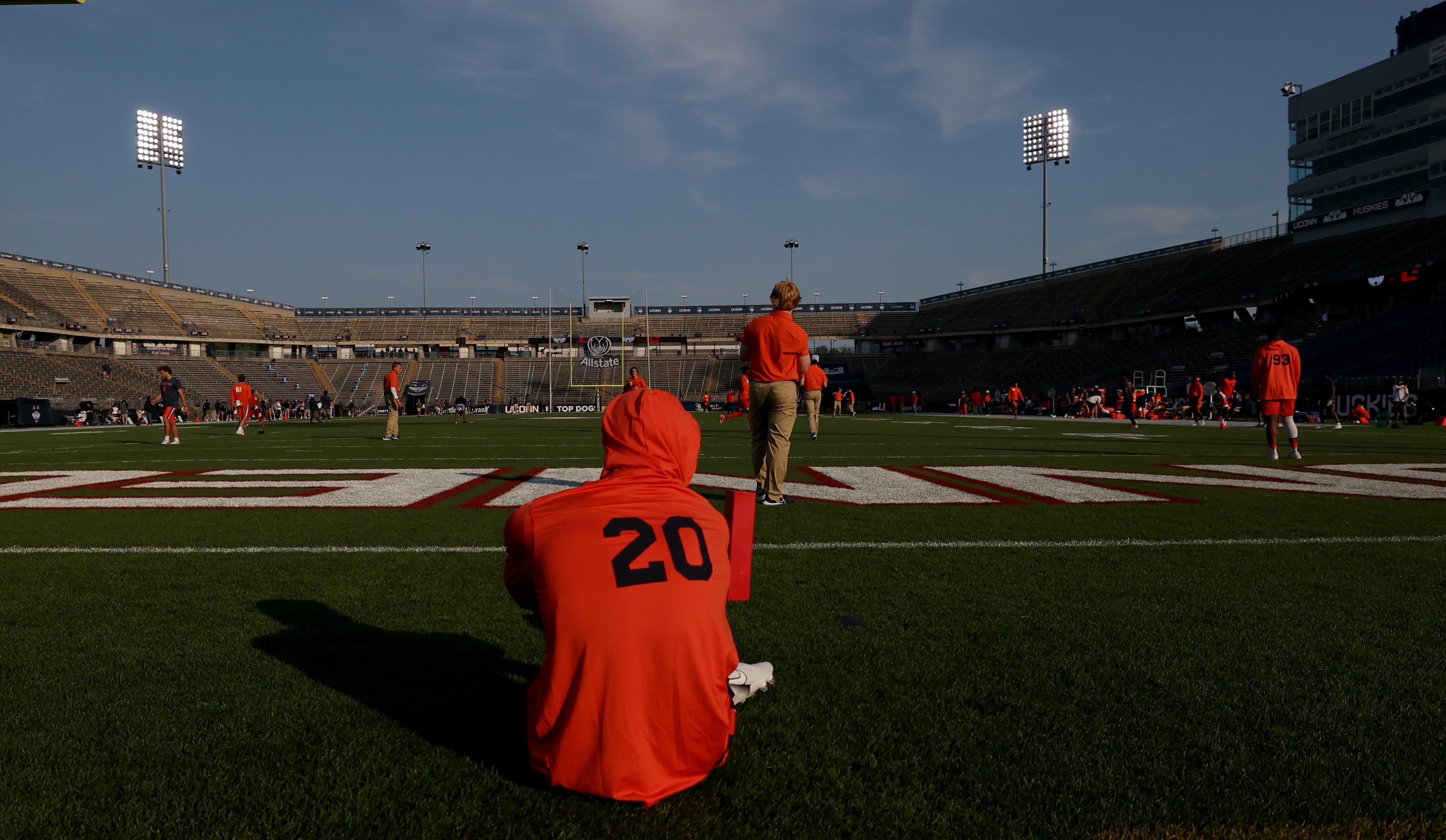 LeQuint Allen made his first start in the Pinstripe Bowl. He's