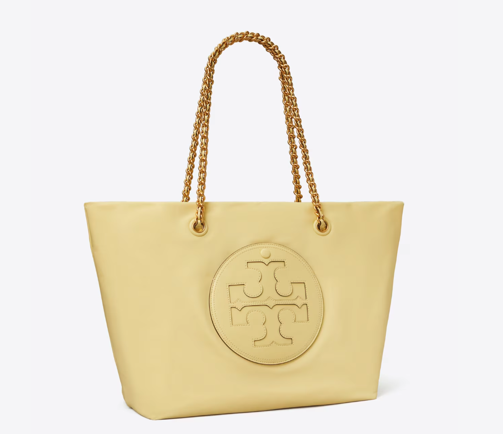トートバッグ TORY BURCH Women Bags 148792 700 Yellow Ella Canvas Tote: Women's Designer Tote Bags | Tory Burch
