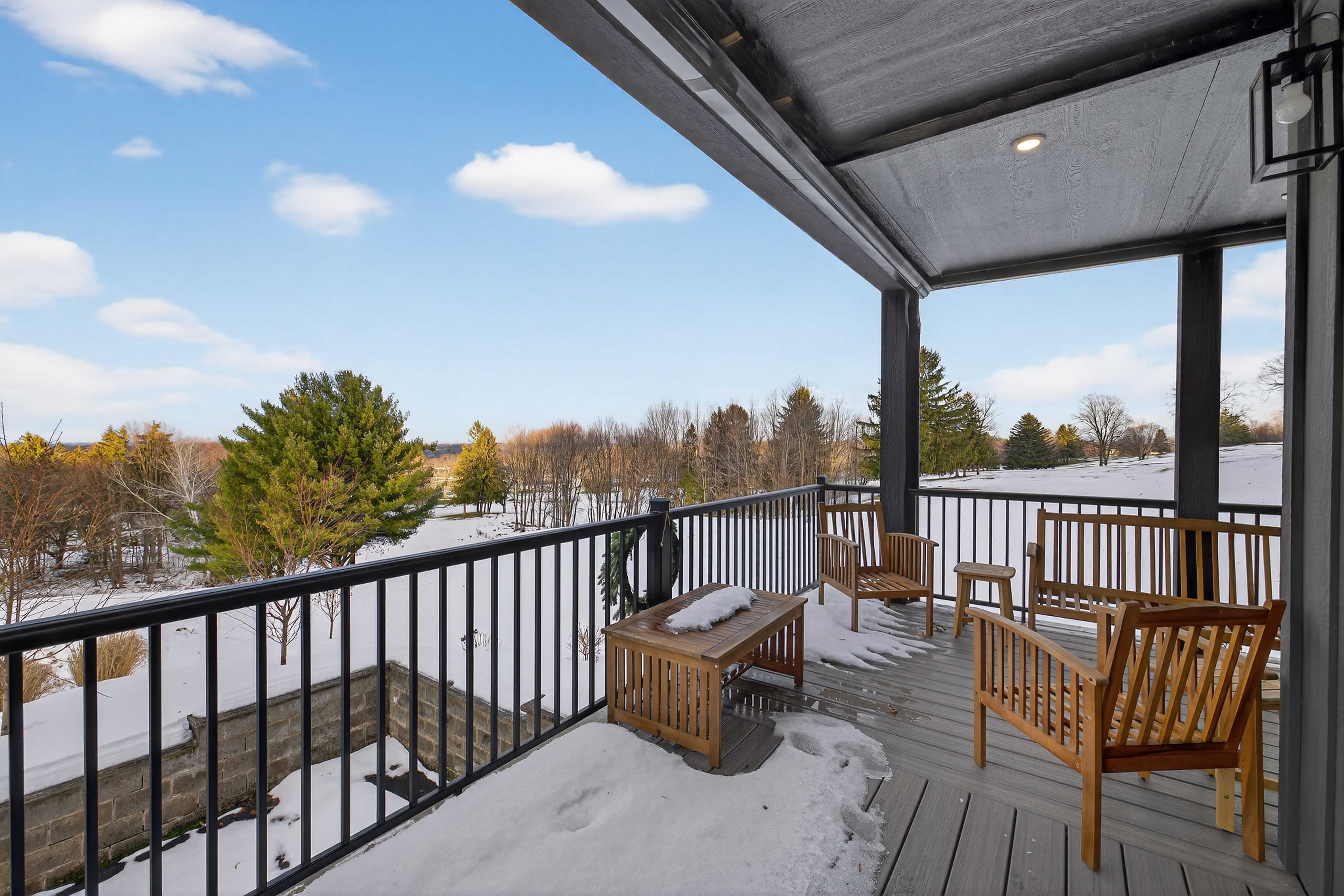 - Christina Cianciosi grew up admiring the house at 101 Alton Street in Syracuse which borders Bellevue Country Club. In 2022, she bought the unique home and gave it an extensive renovation. The view from one of the two wraparound decks. Courtesy of Kyle Fedrizzi, owner of kfotography315, LLC.