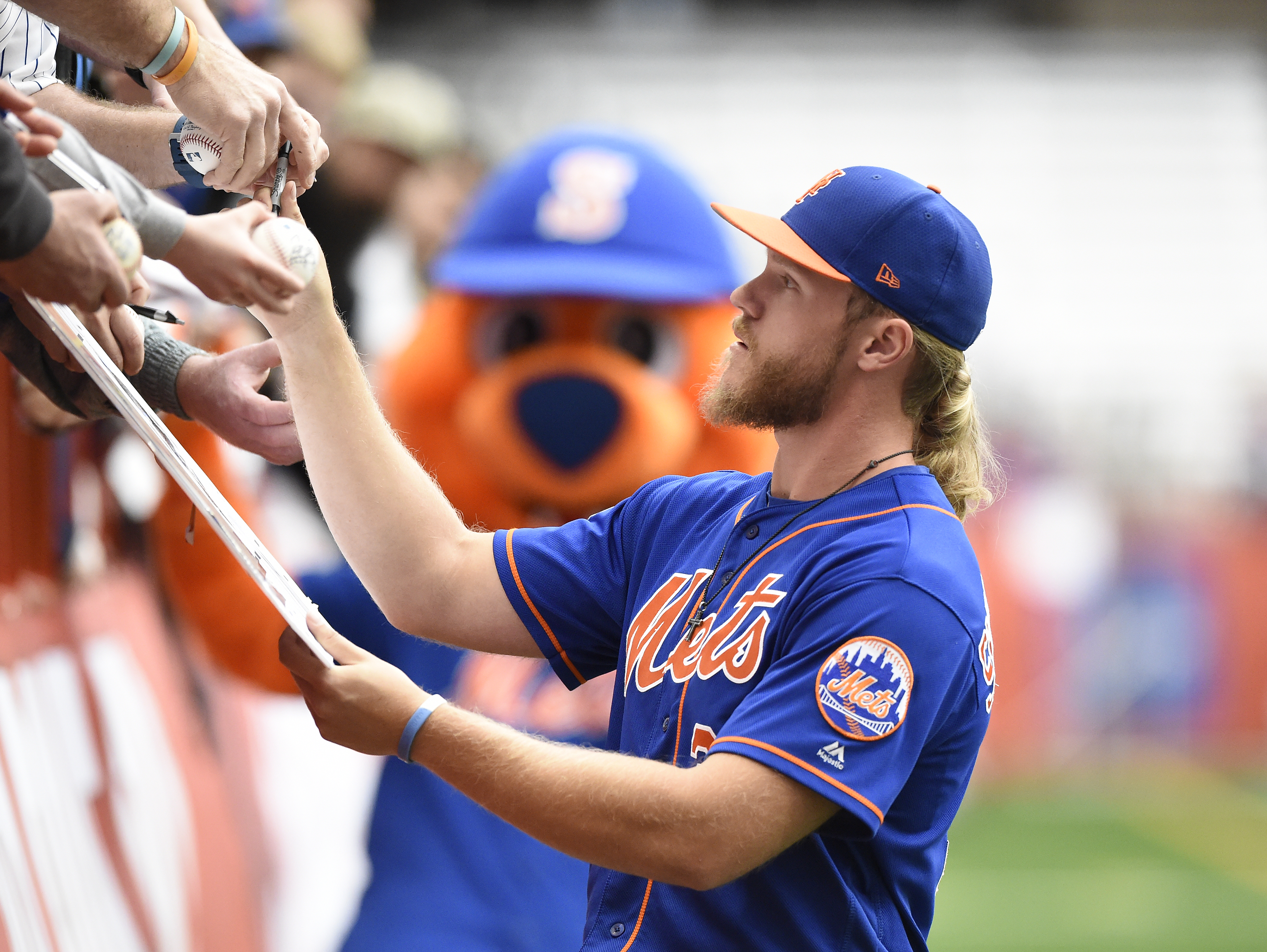 Noah Syndergaard New York Mets Majestic Official Cool Base Player