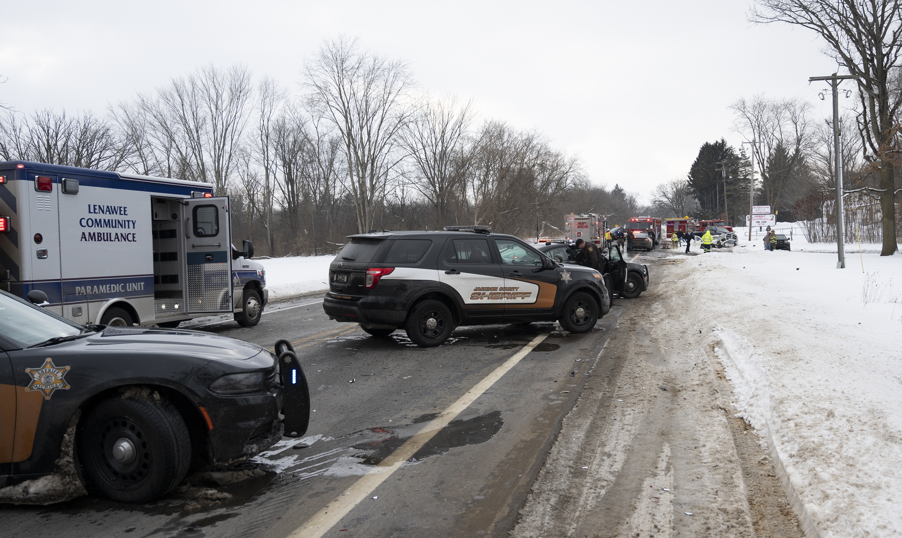 5 injured in 7-car crash on State Route 12 near Jackson Slough Rd