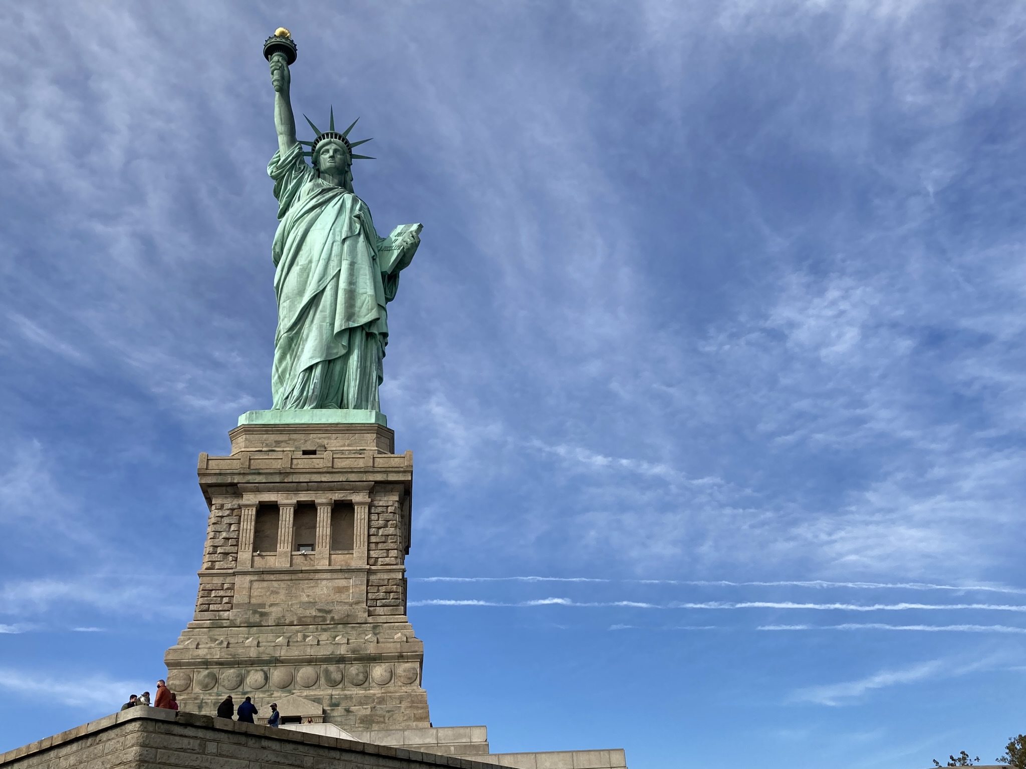 Statue Of Liberty New York America Personalised Birthday Greetings Card 