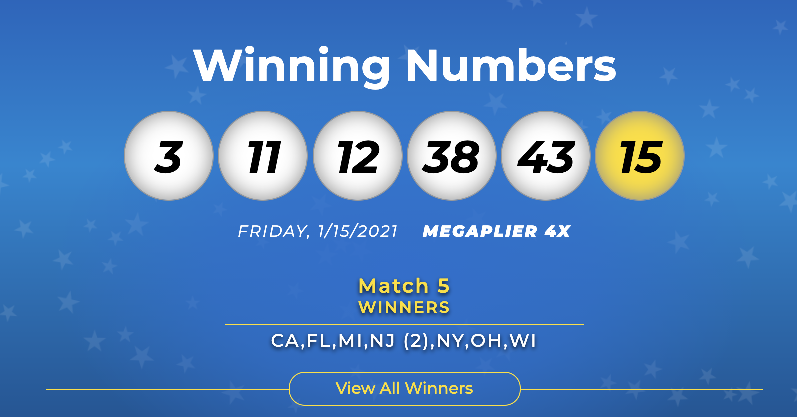 new jersey state lottery winning numbers