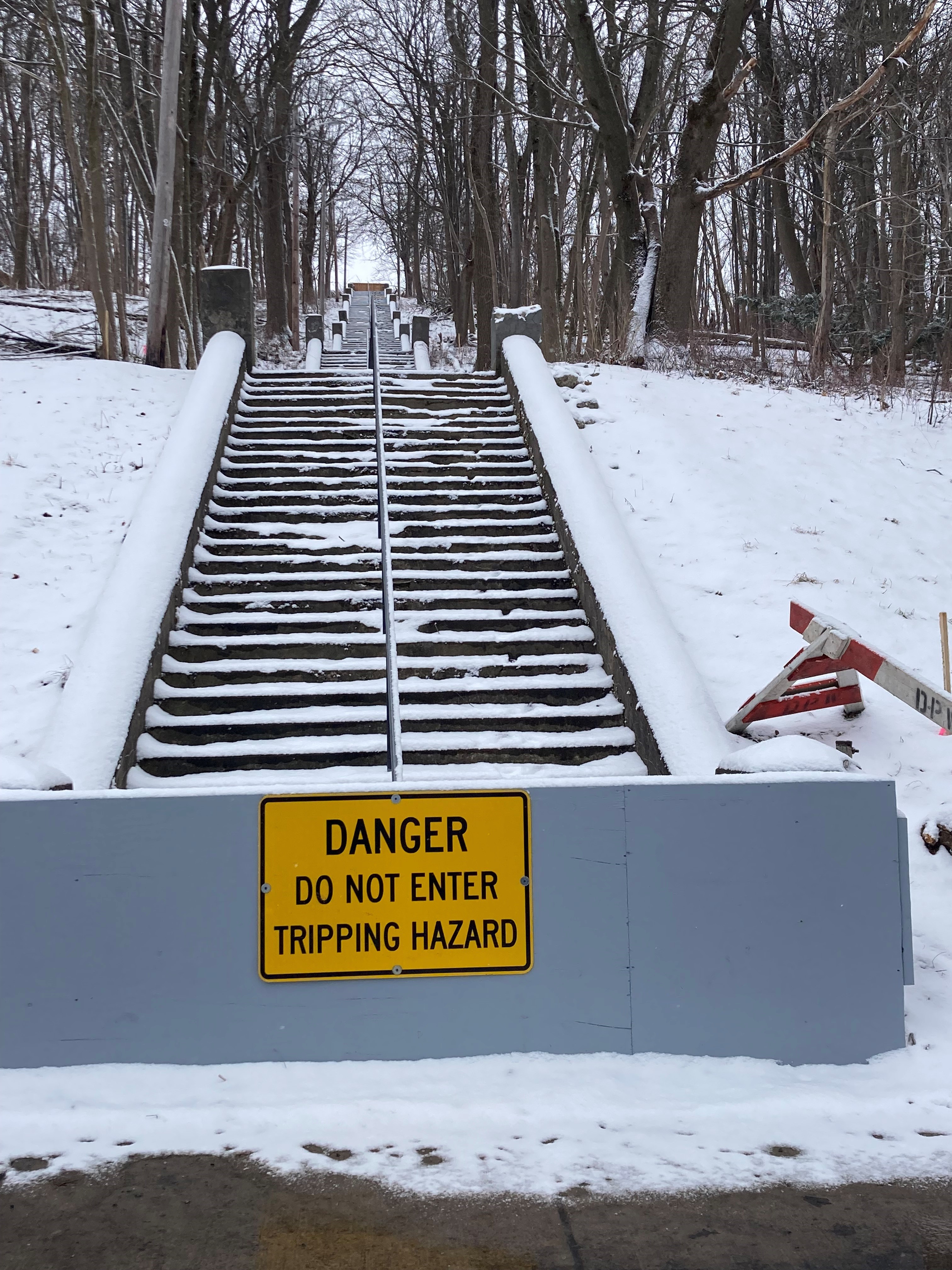 Syracuse's famous, but crumbling, outdoor staircase is closed for