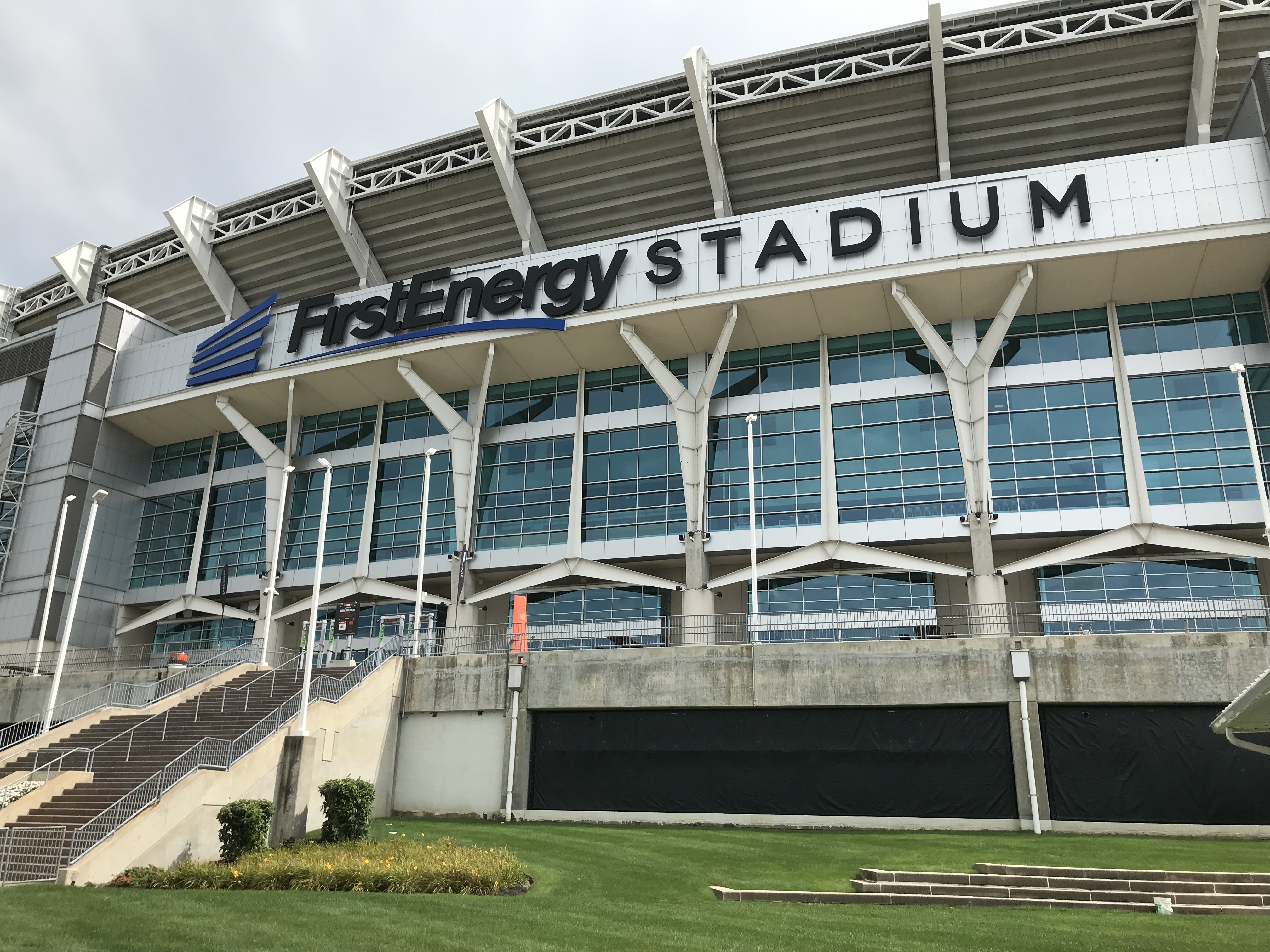 FirstEnergy Stadium, home of the Cleveland Browns, hosts Topgolf