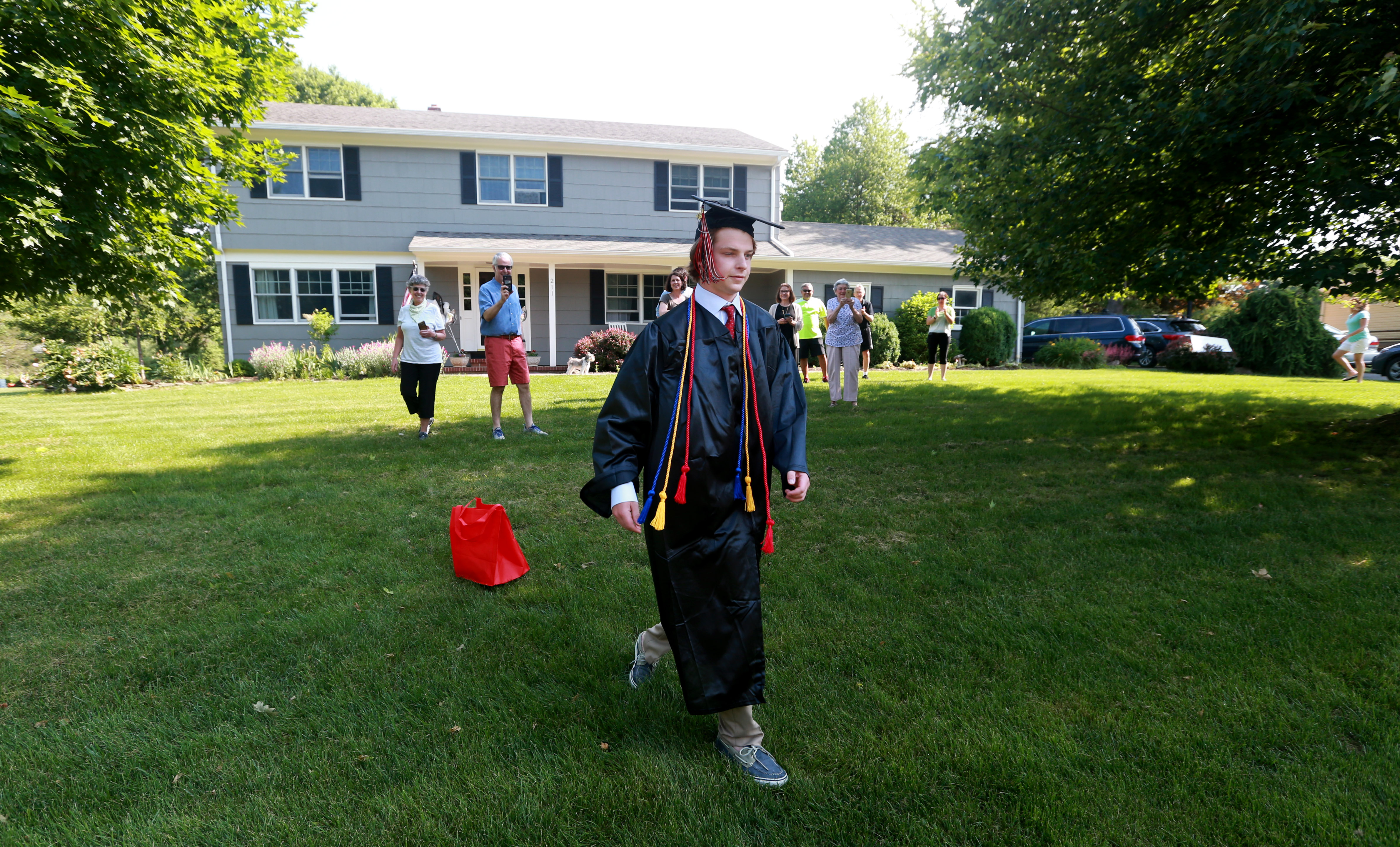 Graduation bus visits high school seniors at home - nj.com