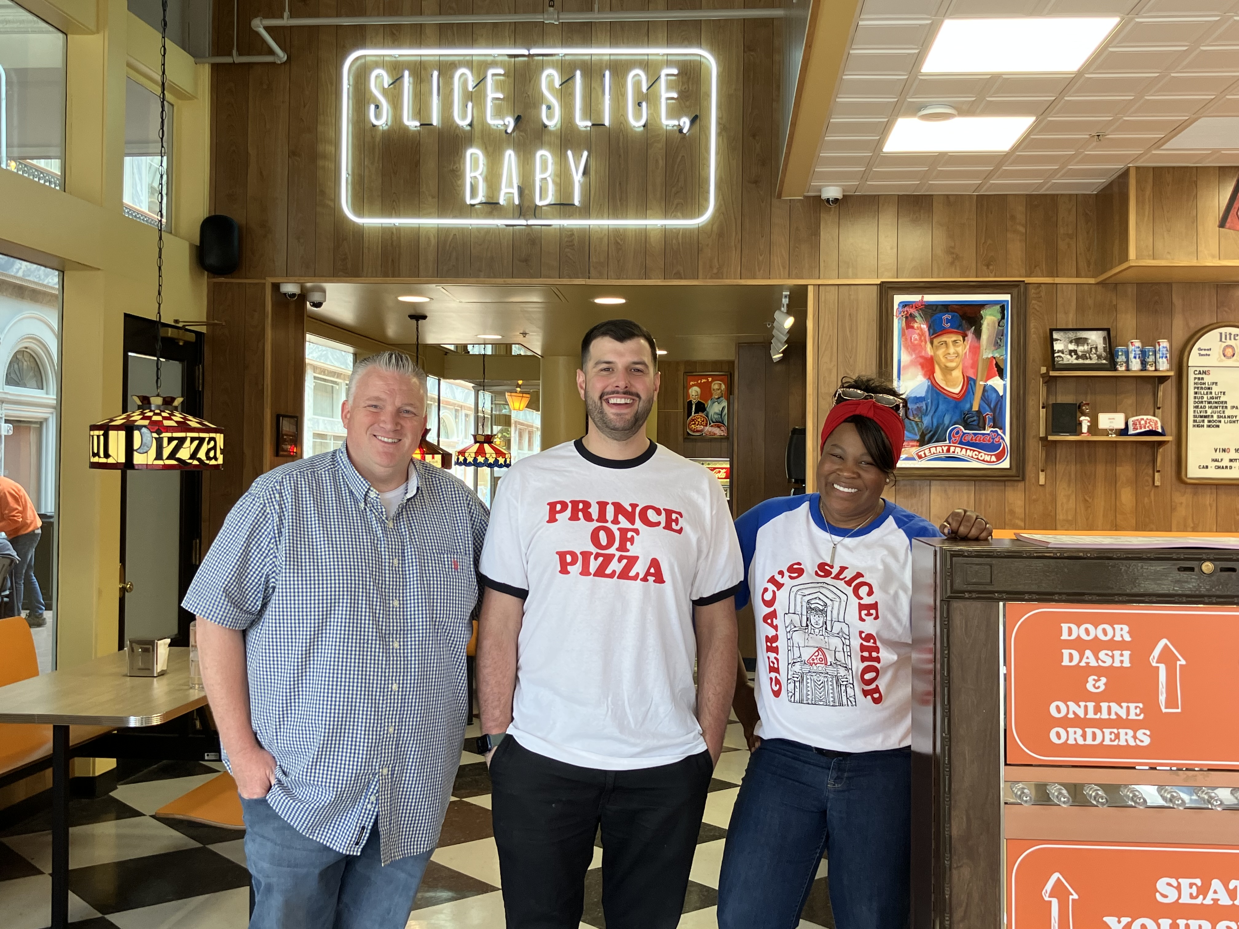 Geraci’s Slice Shop is set to open this week in downtown Cleveland with a distinct ’80s vibe.