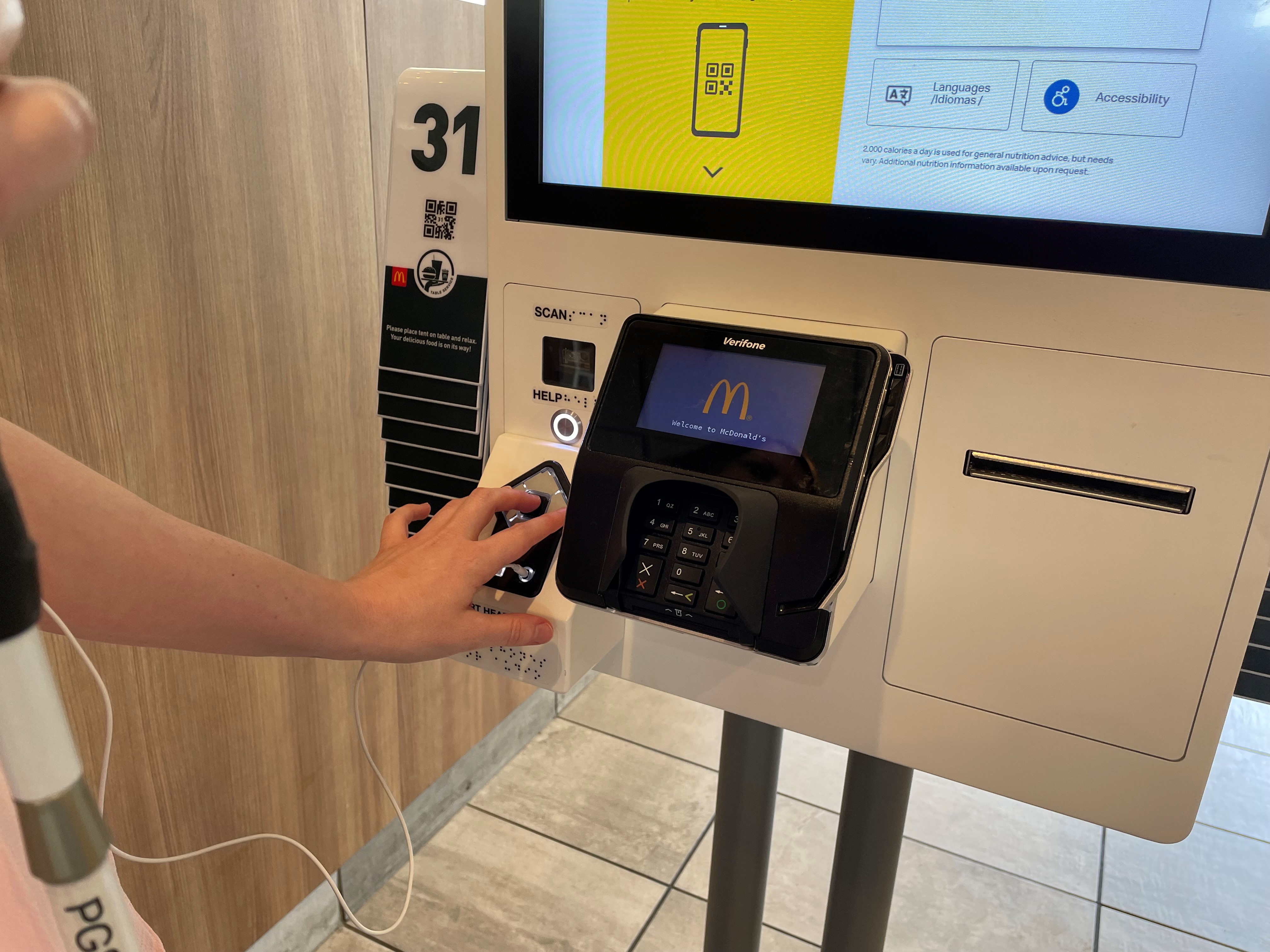 McDonald's Korea introduces kiosks for visually impaired customers