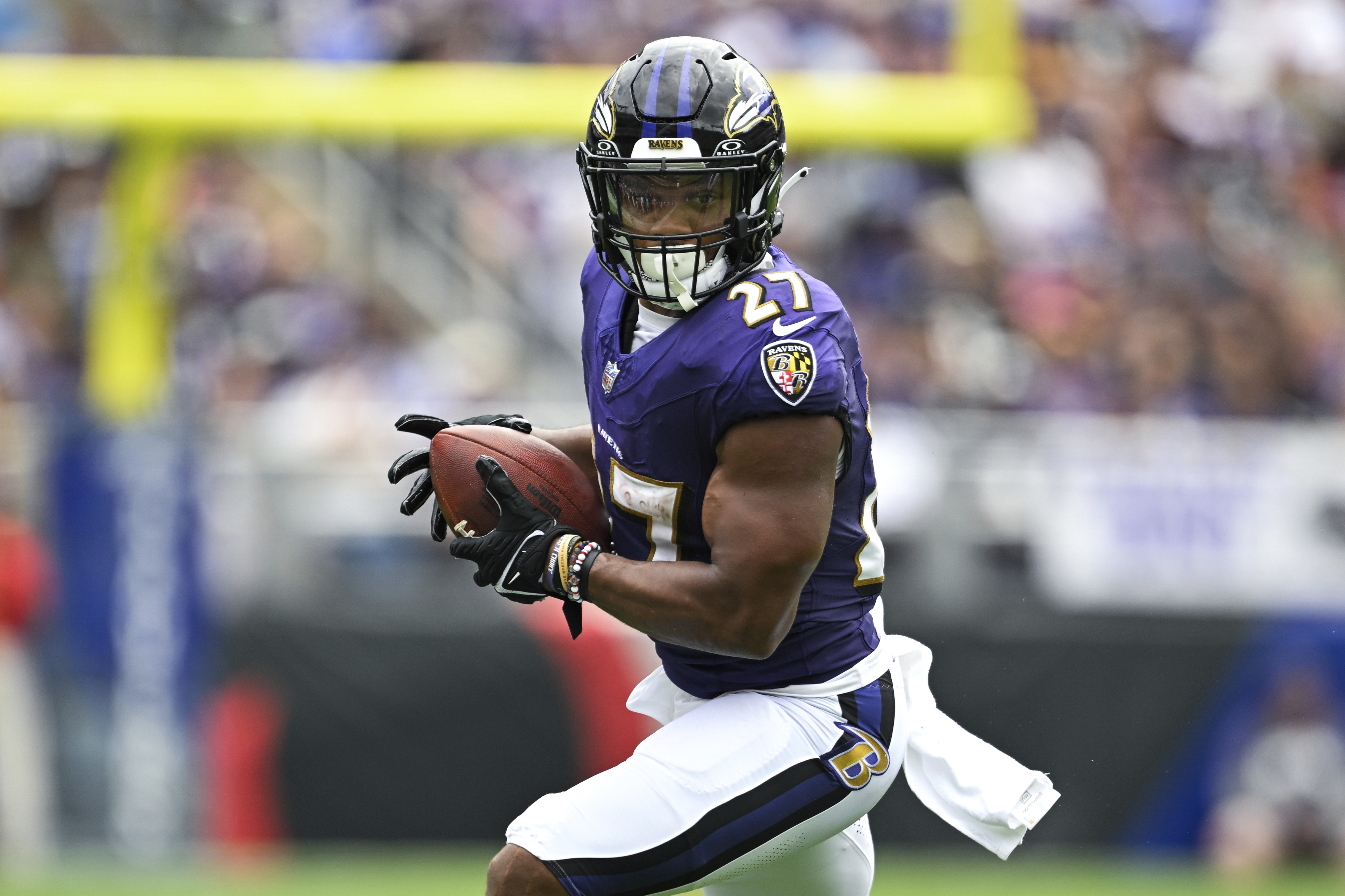 JK Dobbins injury update: Ravens RB has a torn Achilles after exiting Week  1 vs. Texans - DraftKings Network