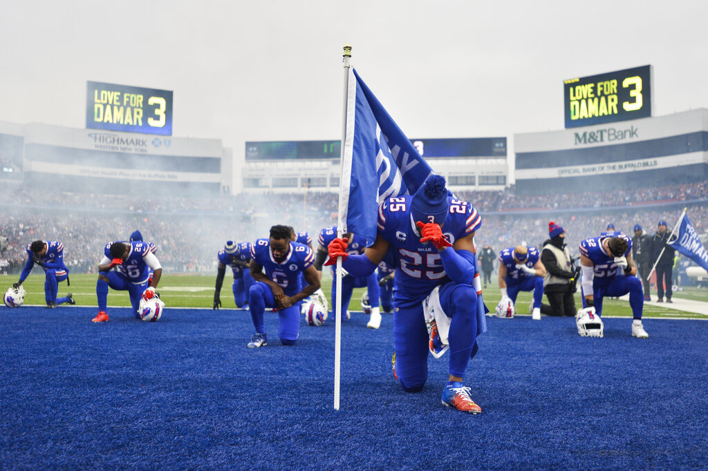 Buffalo Bills running back and North Carolina native Nyheim Hines brings  positivity following Damar Hamlin update - ABC11 Raleigh-Durham