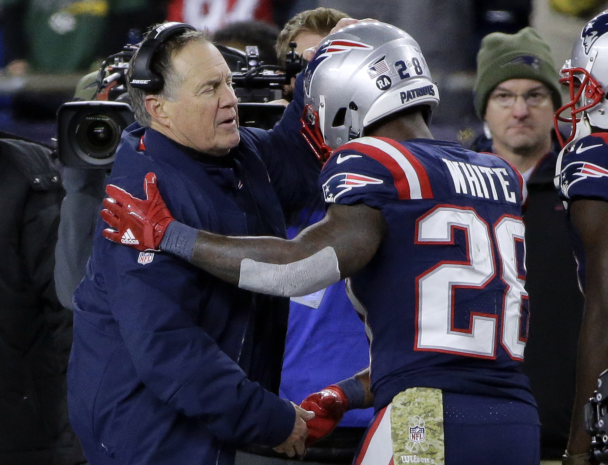 James White - NFL: Green Bay Packers at New England Patriots